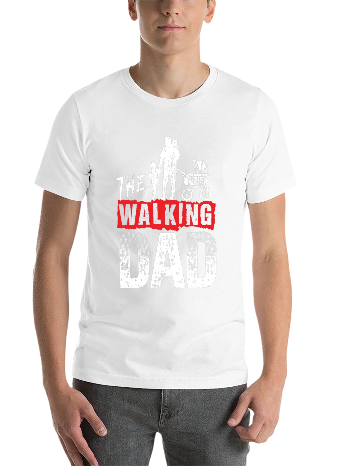 Black The Walking Dad Graphic T-Shirt - Father's Day Gift view 14