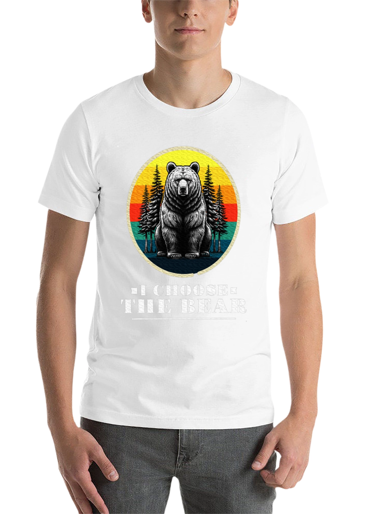 Black I Choose the Bear Graphic Tee view 14