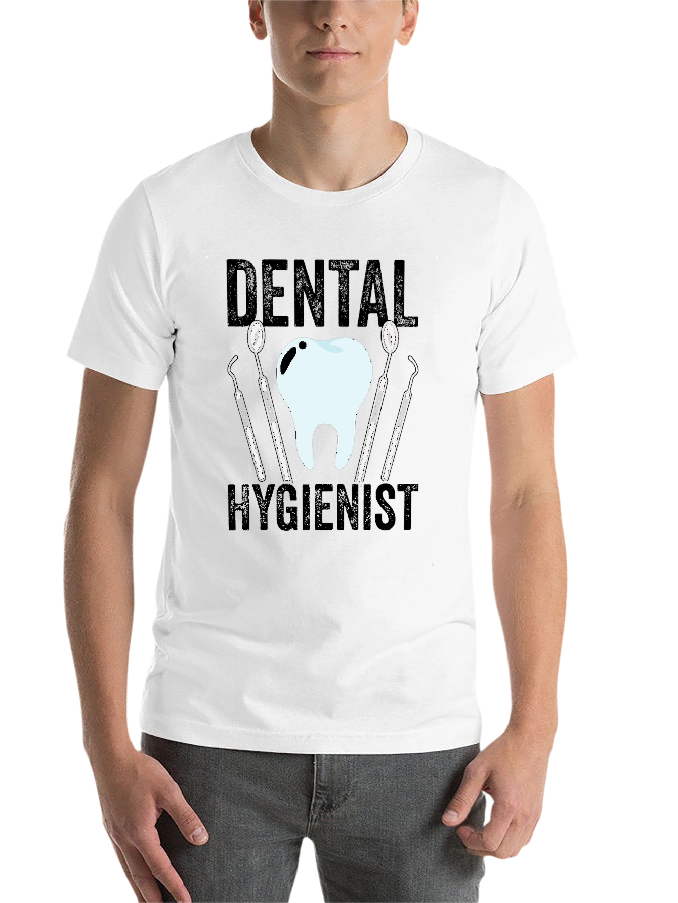 Black Dental Hygienist T-Shirt - Funny Dentist Tee view 14