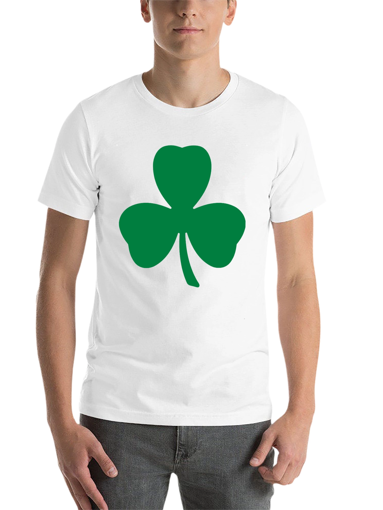 Black Shamrock T-Shirt - St. Patrick's Day Lucky Tee view 14