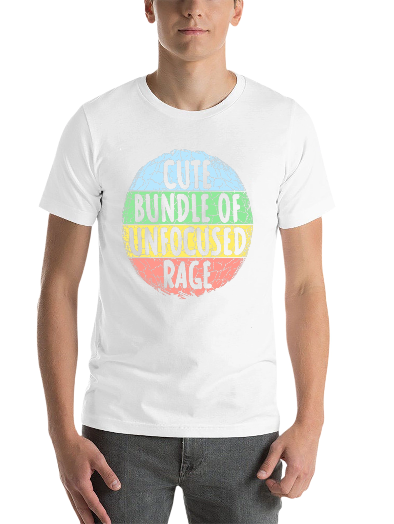 Black Cute Bundle of Unfocused Rage Graphic T-Shirt view 14
