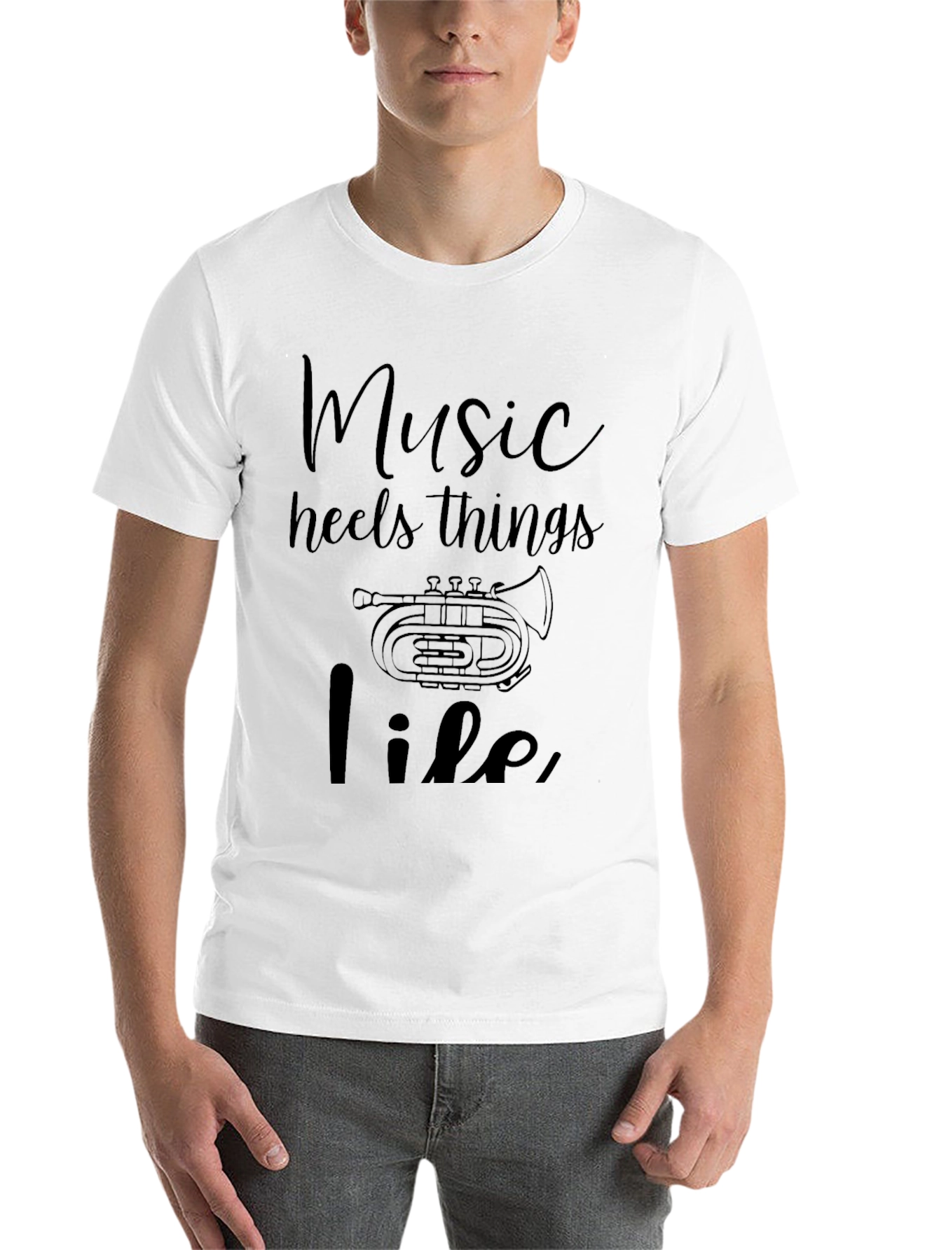Black Music Heals Life T-Shirt view 14