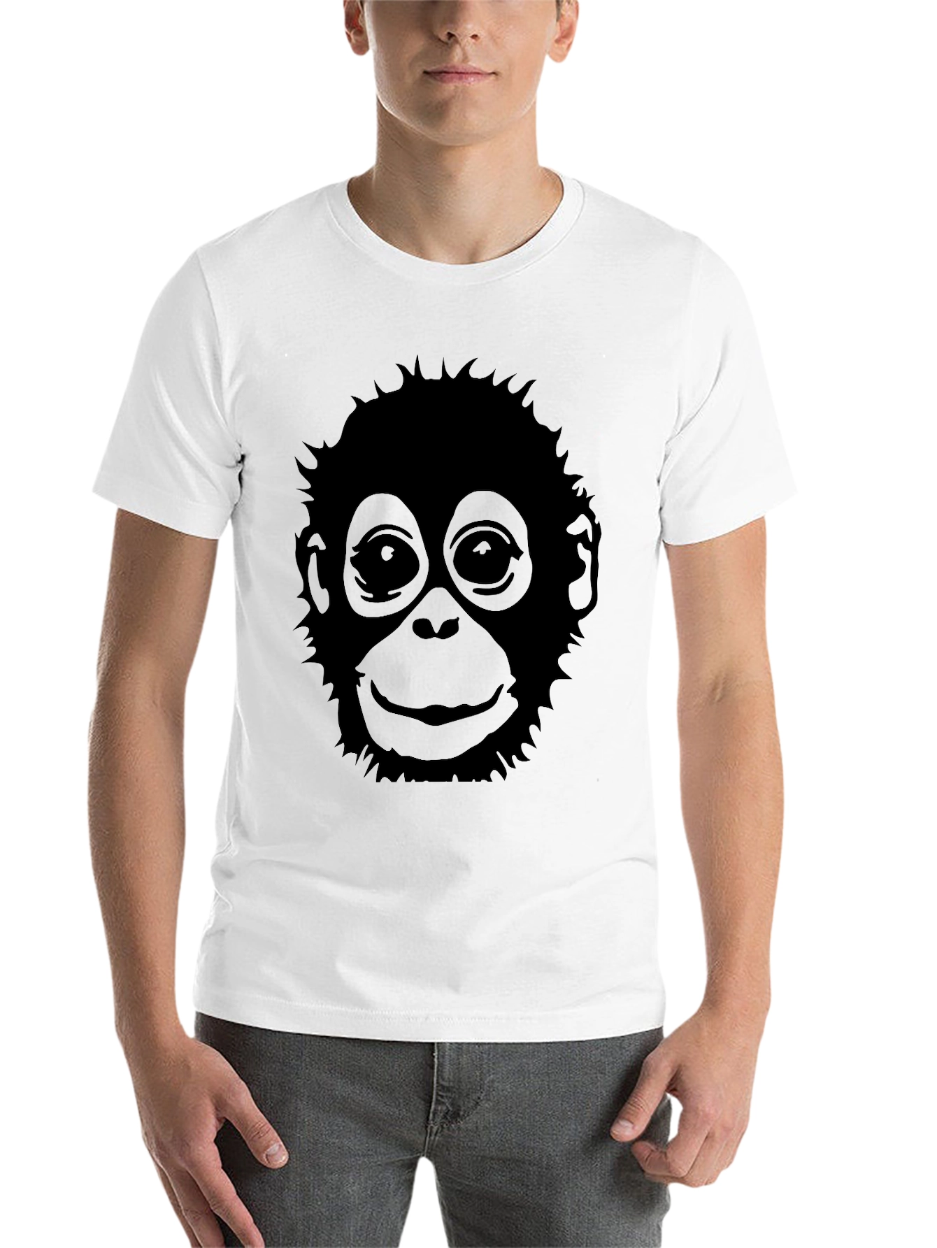 Black Monkey Graphic Black T-Shirt view 14