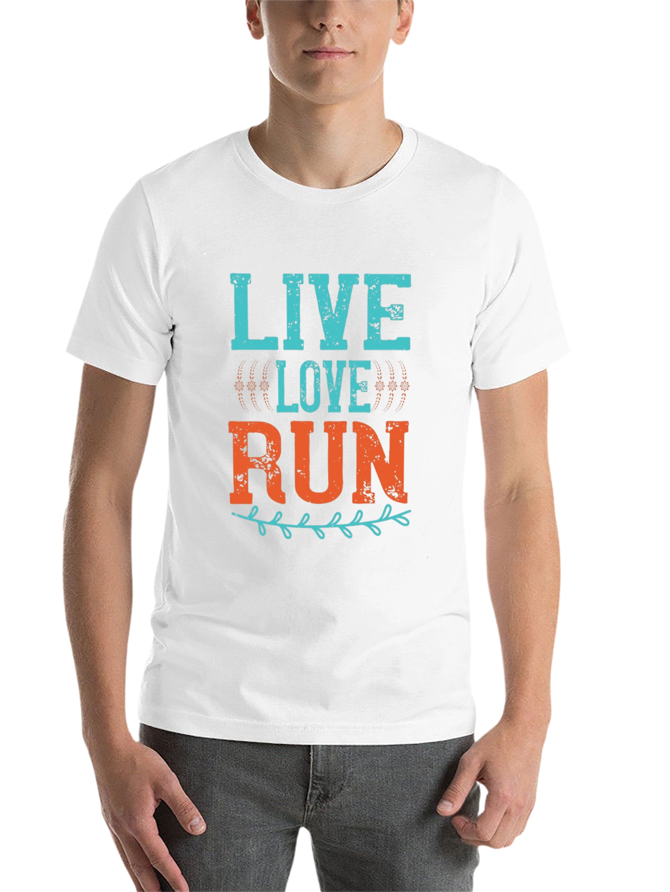 Black Live Love Run Graphic Tee view 14