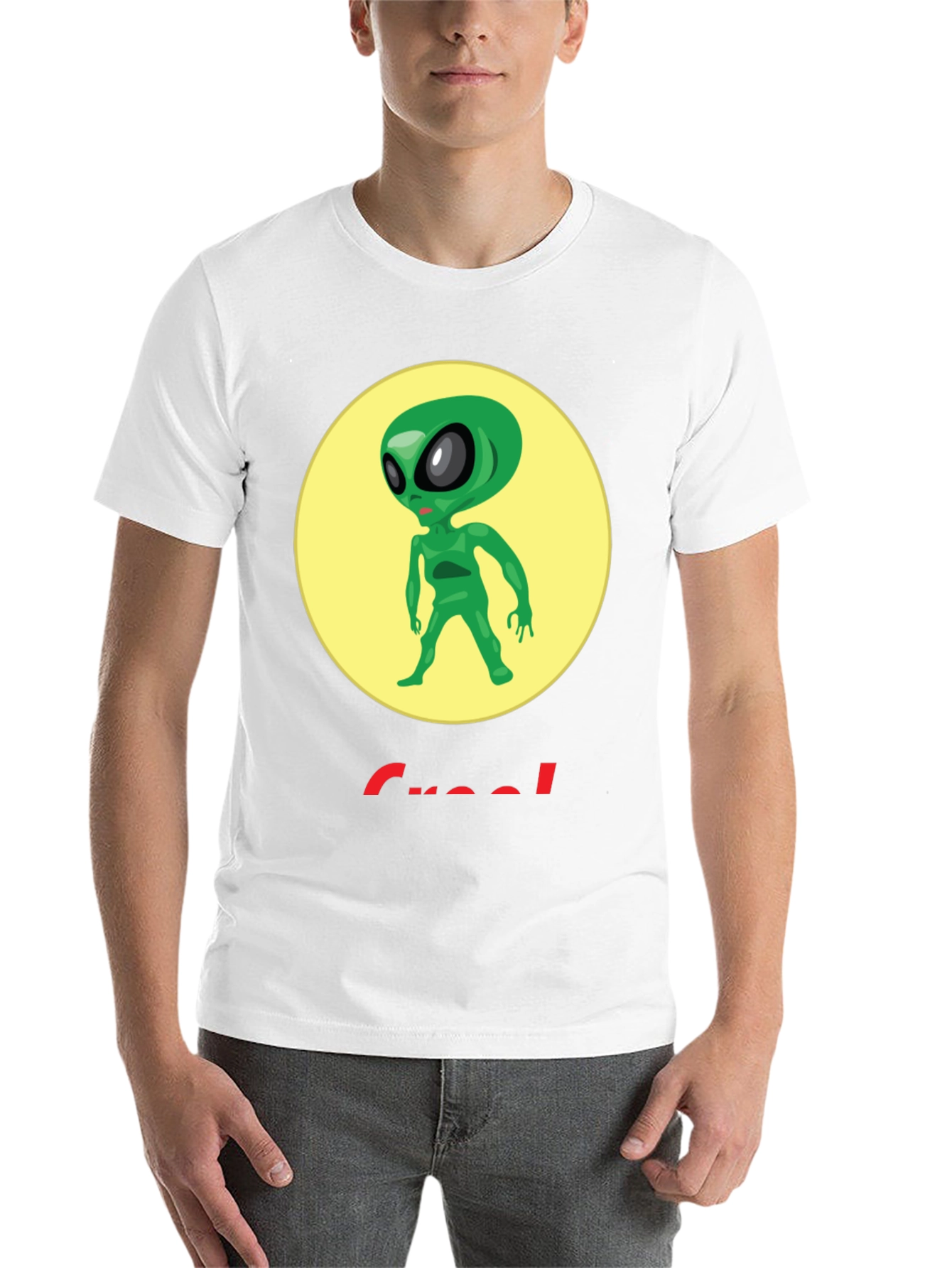 Black Alien Graphic T-Shirt - Crew Neck - Black view 14