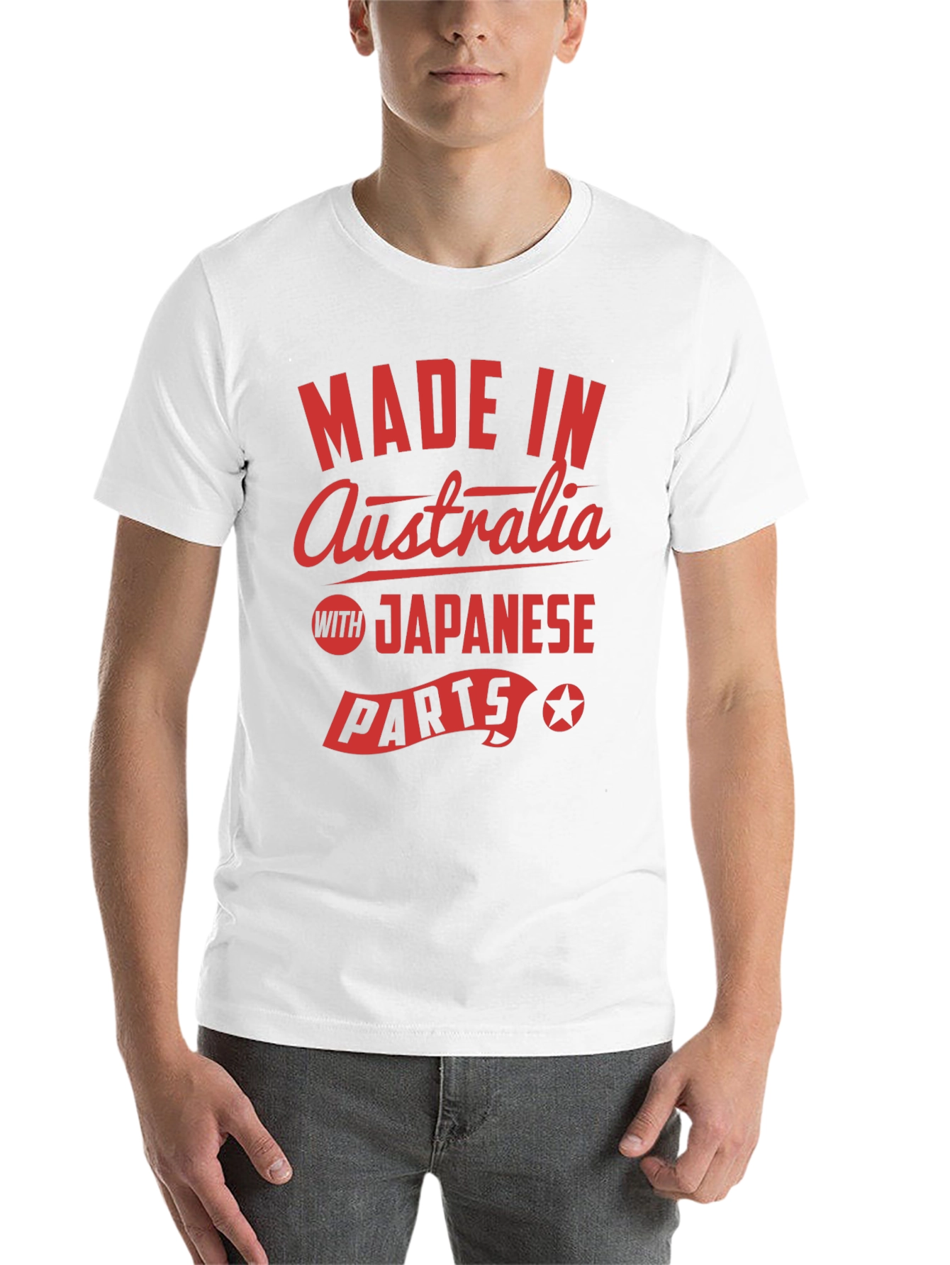 Black Made In Australia with Japanese Parts T-Shirt view 14