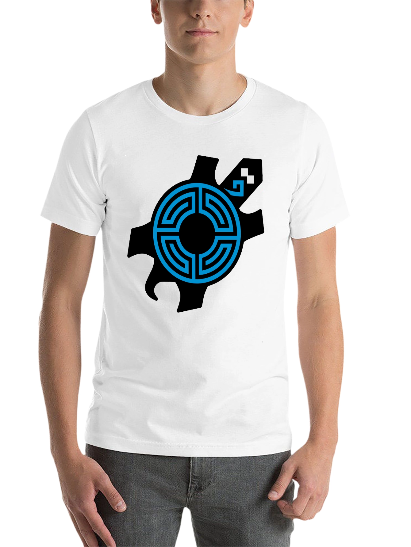 Black Turtle Labyrinth Graphic Black T-Shirt view 14