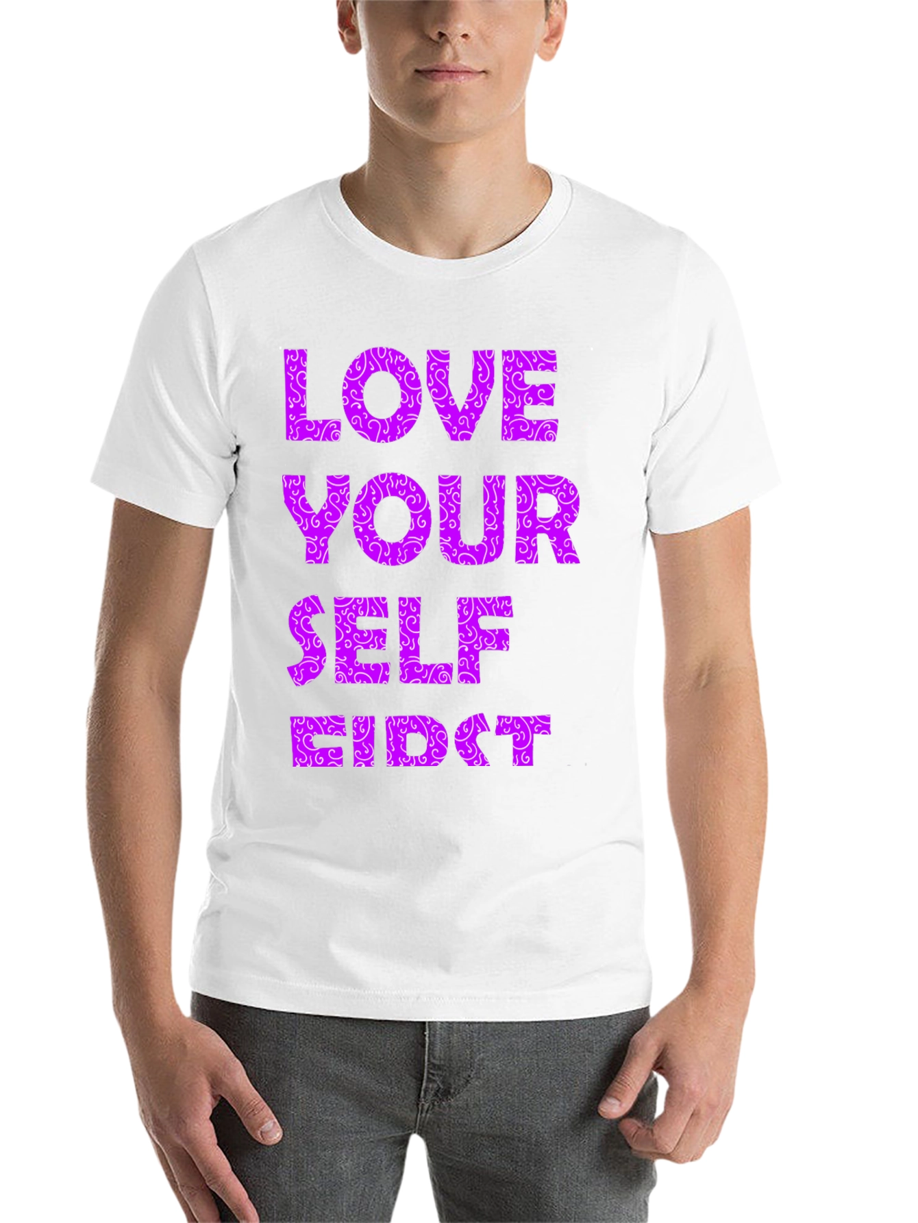 Black Love Yourself First Graphic Tee view 14