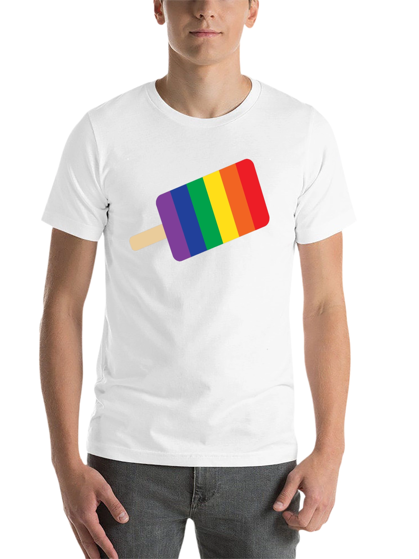 Black Pride Popsicle Graphic Tee - Black Cotton T-Shirt view 14