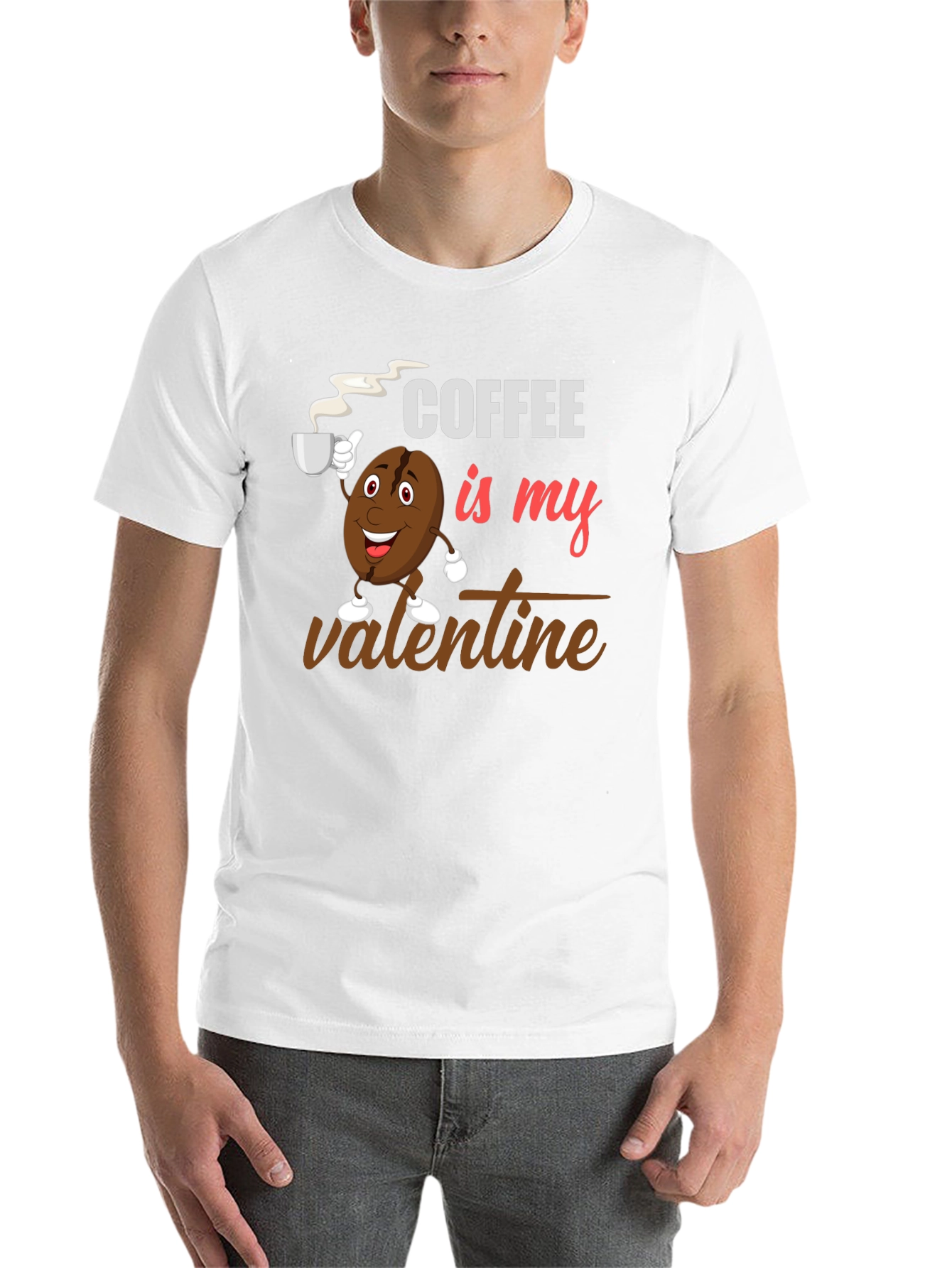 Black Coffee Is My Valentine Black Graphic T-Shirt view 14