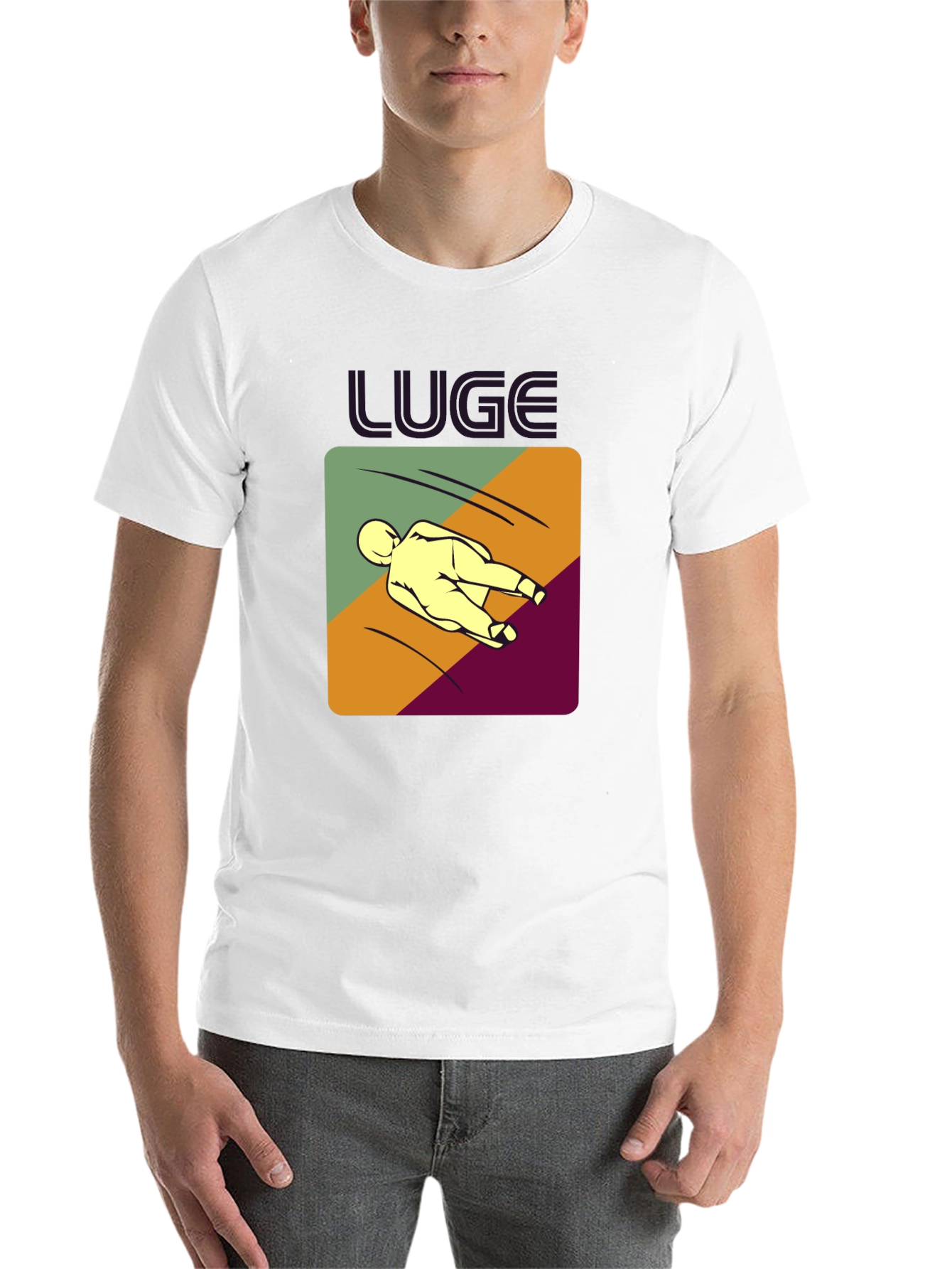 Black Luge Graphic T-Shirt - Cool Sportswear view 14