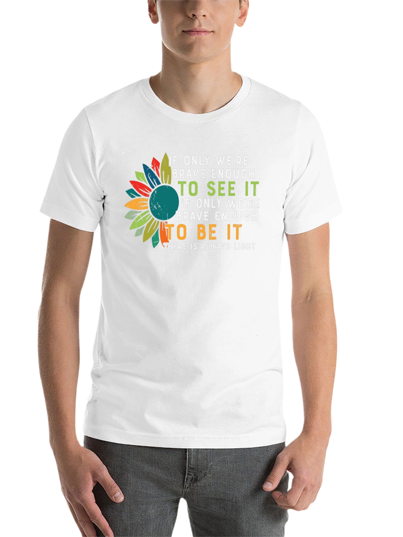 Black Sunflower Inspirational T-Shirt view 14