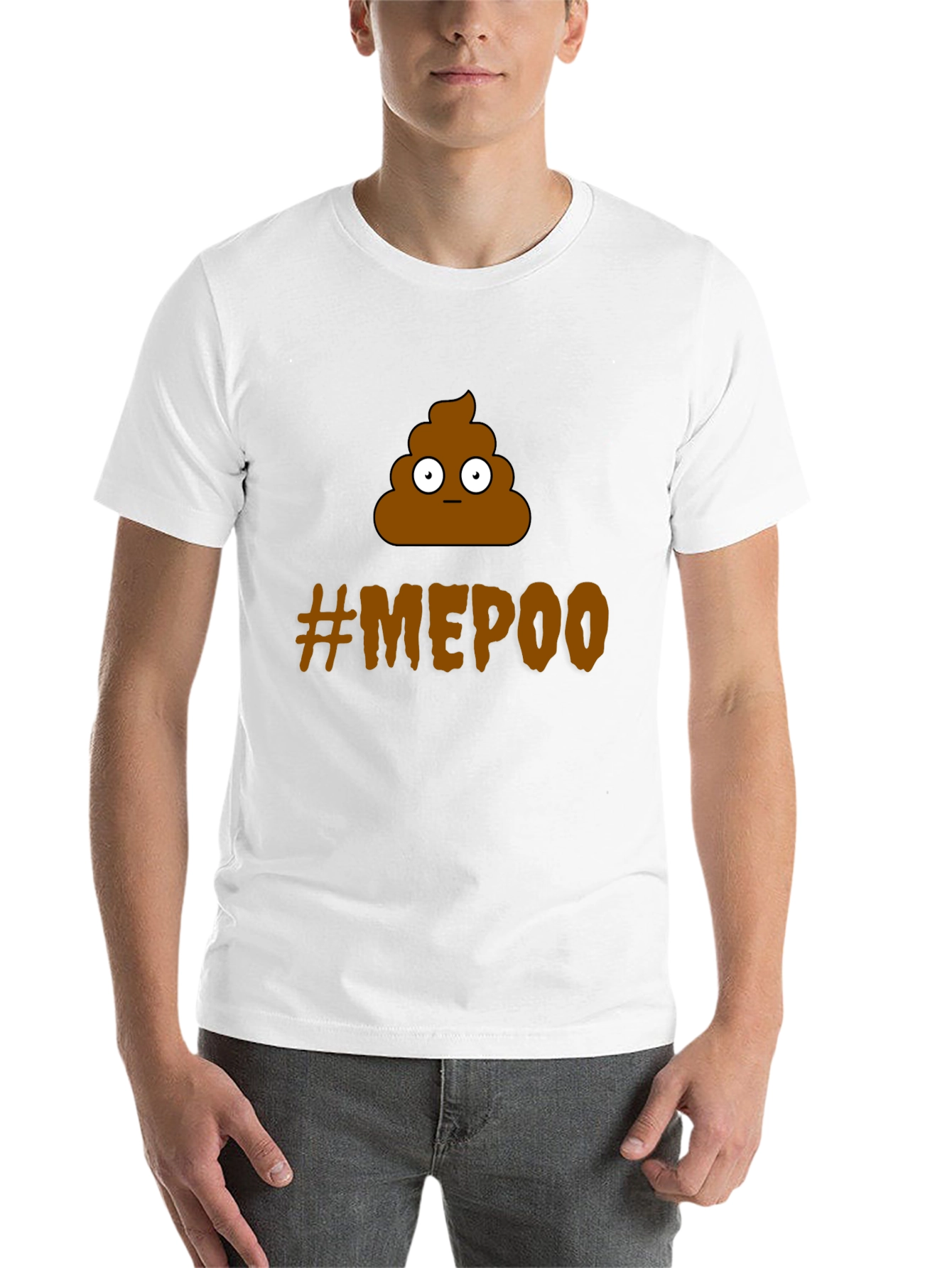 Black Funny #MEPOO T-Shirt - Poop Emoji Graphic Tee view 14