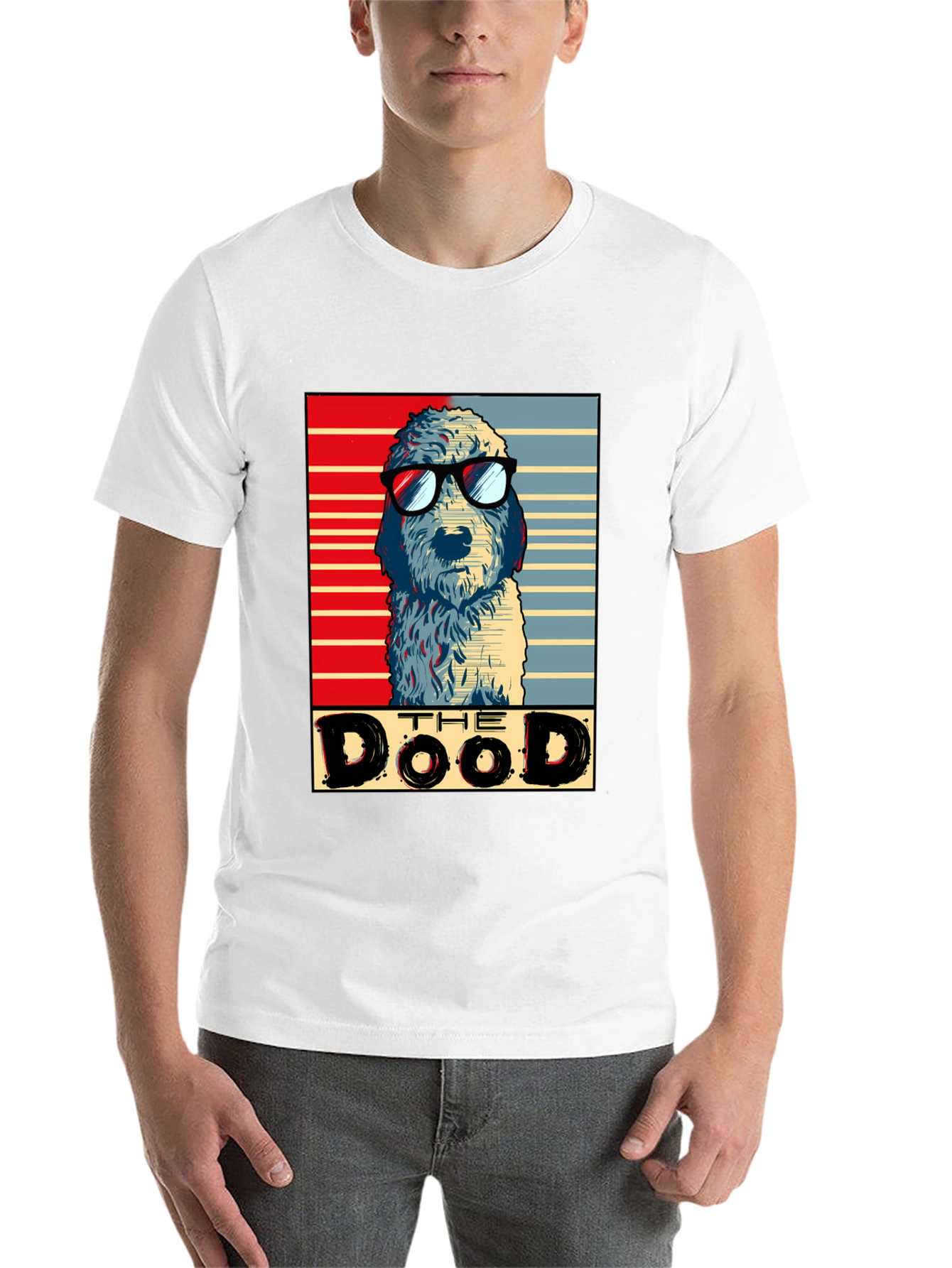 Black The Dood T-Shirt - Cool Dog Design view 14