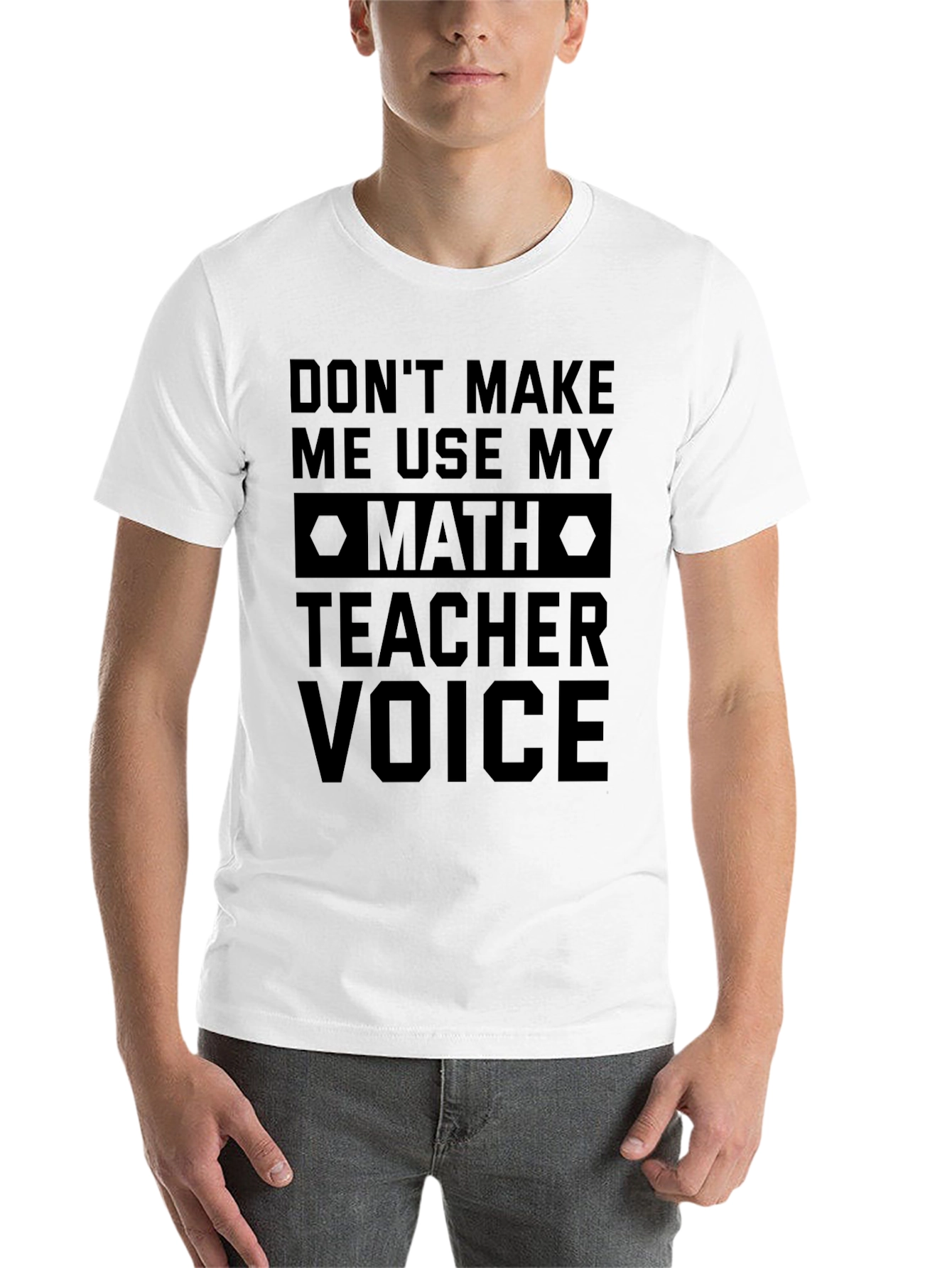 Black Math Teacher Voice T-Shirt view 14