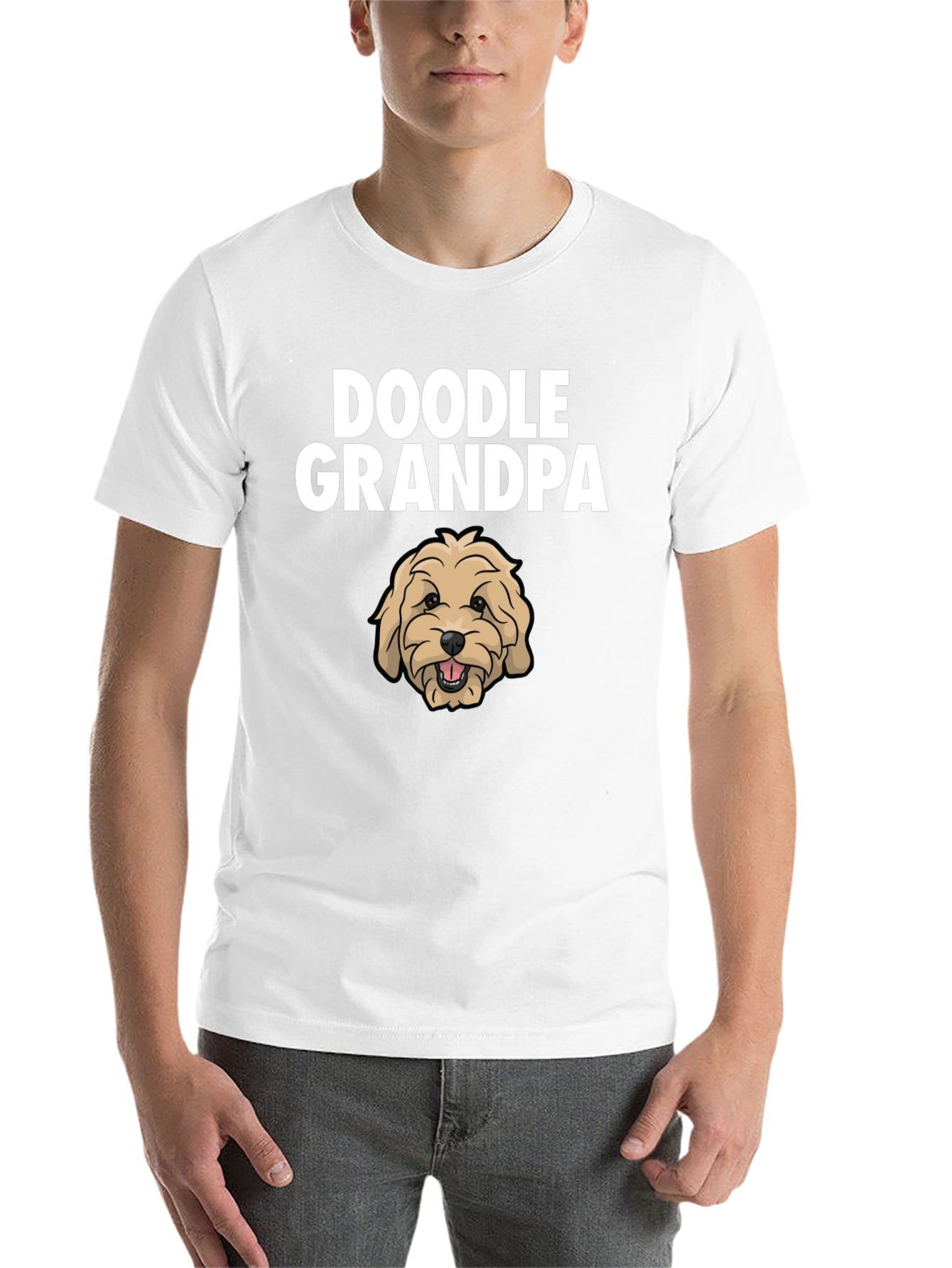 Doodle Grandpa T-Shirt - Cute Dog Graphic Tee - 14