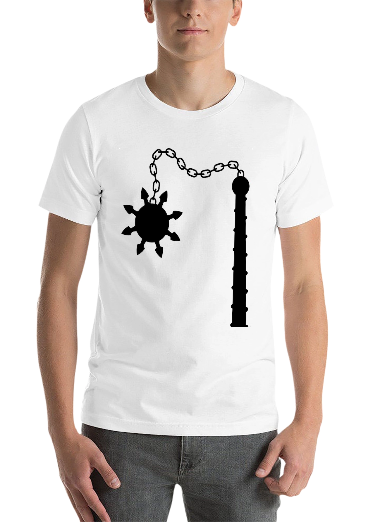 Black Flail Graphic Tee - Unique Edgy Design - 14