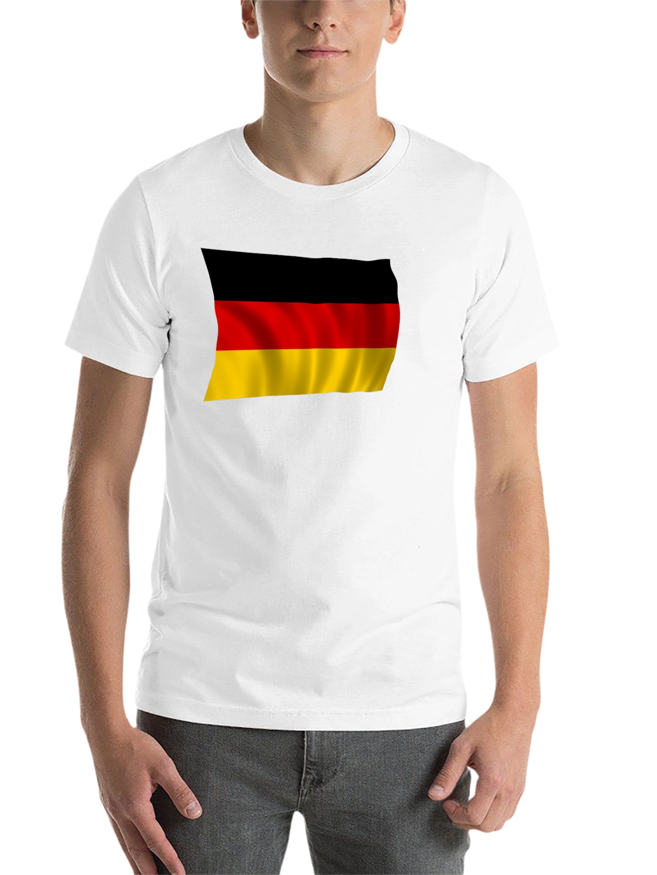 Black Germany Flag T-Shirt - Black Pride Tee view 14