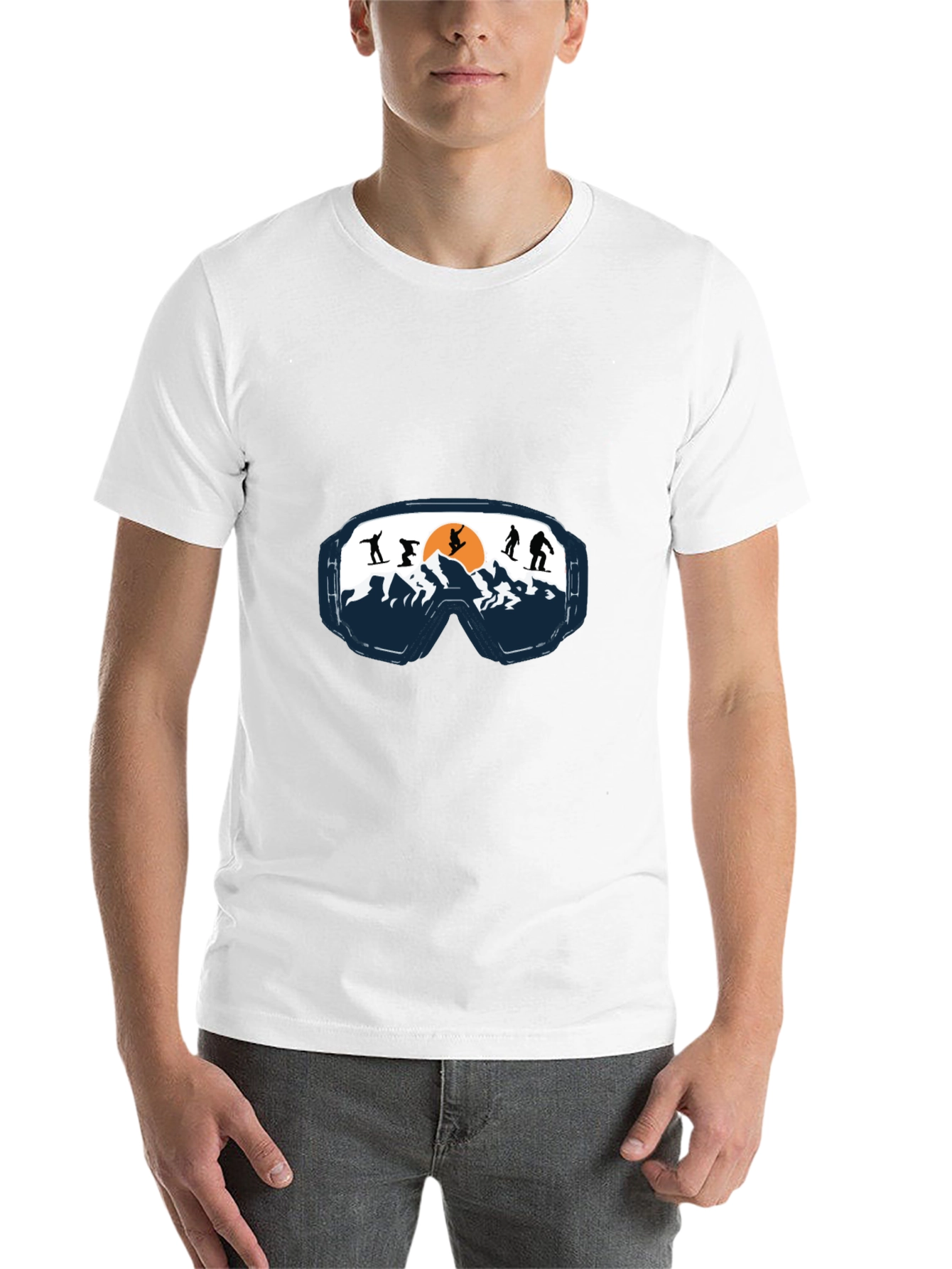 Ski Goggles Graphic Tee - Mountain Adventure Shirt - 14