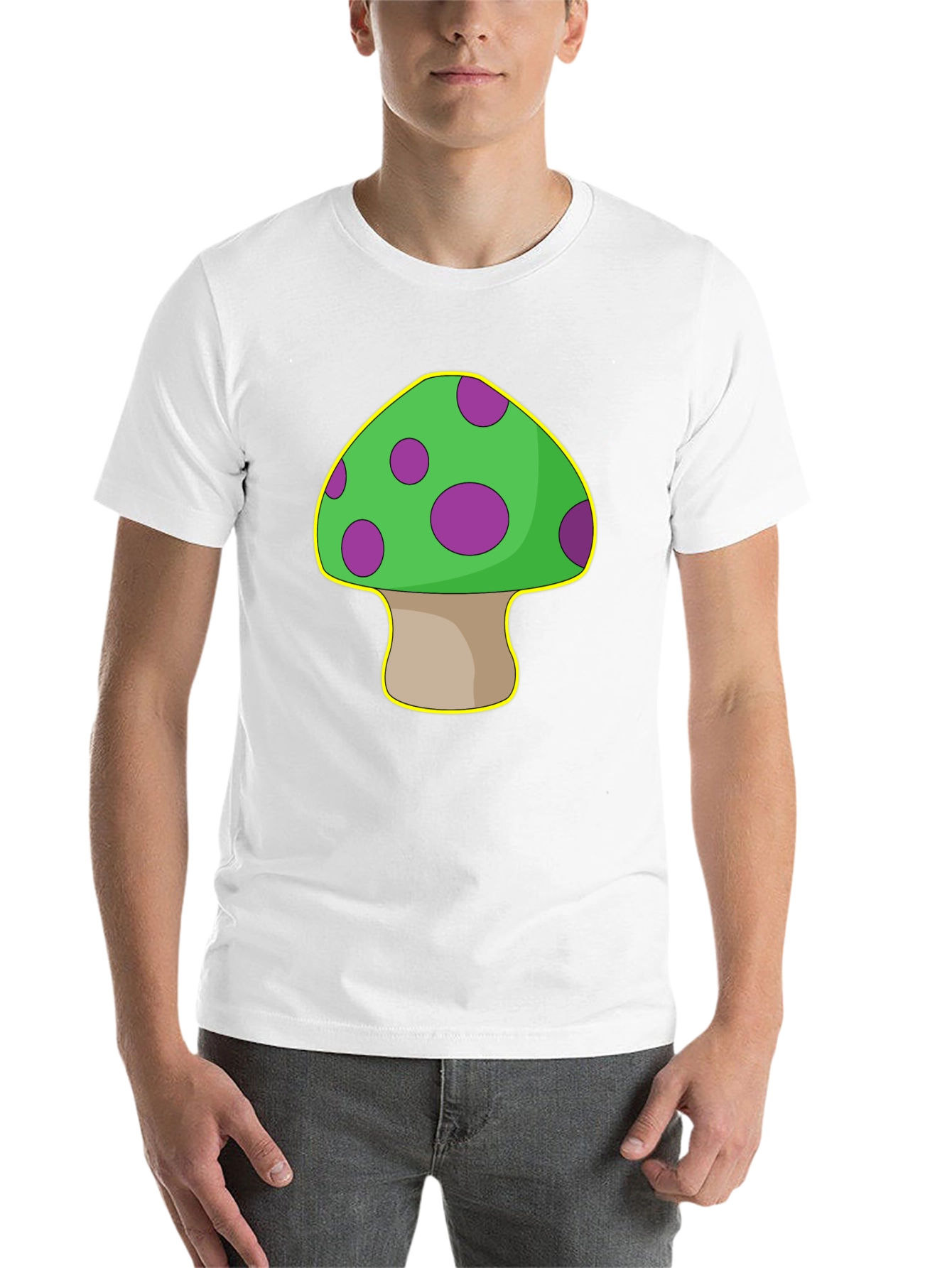 Black Mushroom Graphic T-Shirt - Quirky & Fun Design view 14