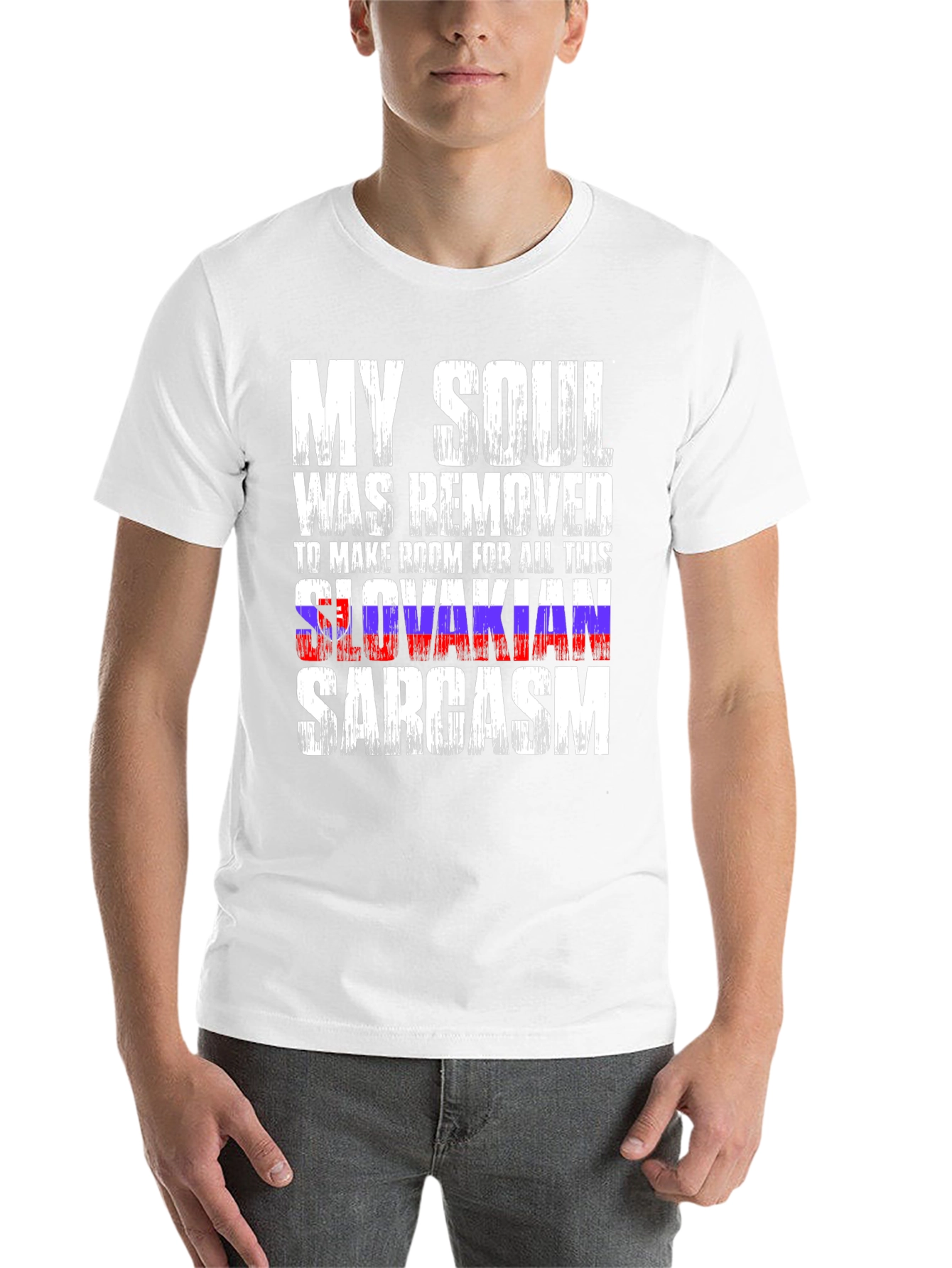 Black Slovakian Sarcasm T-Shirt - Funny Humor Tee view 14