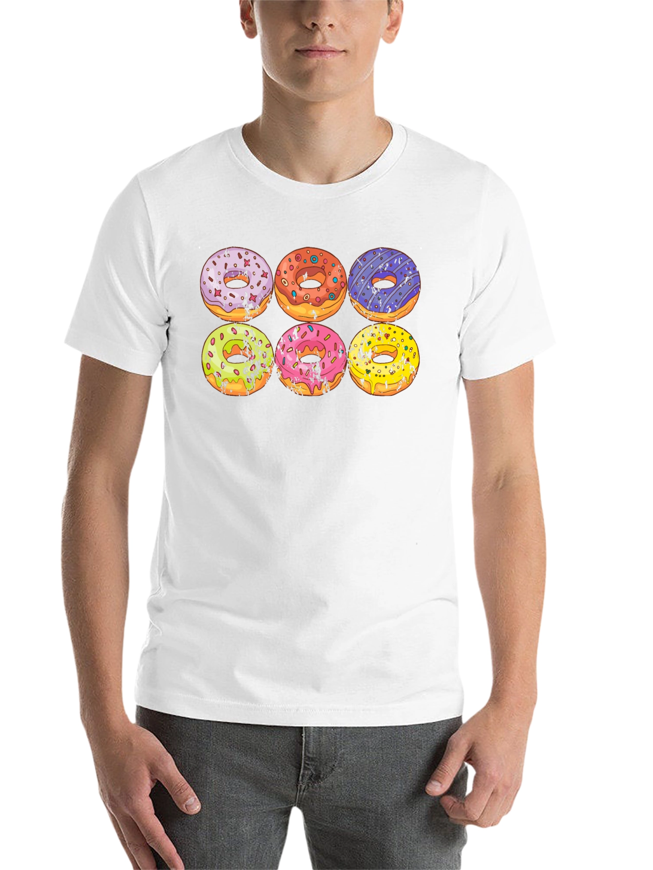 Black Donut T-Shirt - Novelty Graphic Tee for Donut Lovers view 14