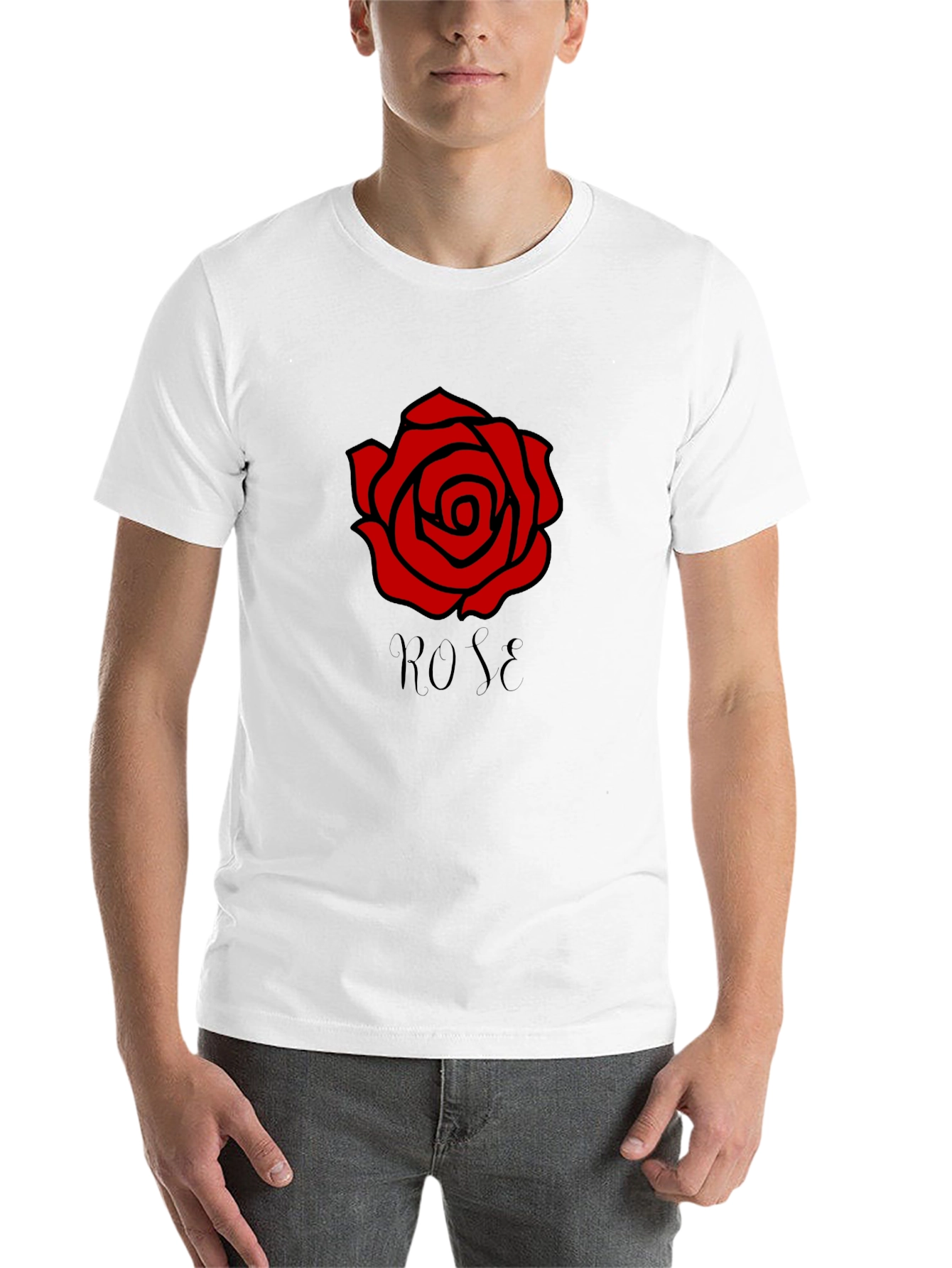 Black Rose Graphic T-Shirt - Stylish Casual Wear view 14