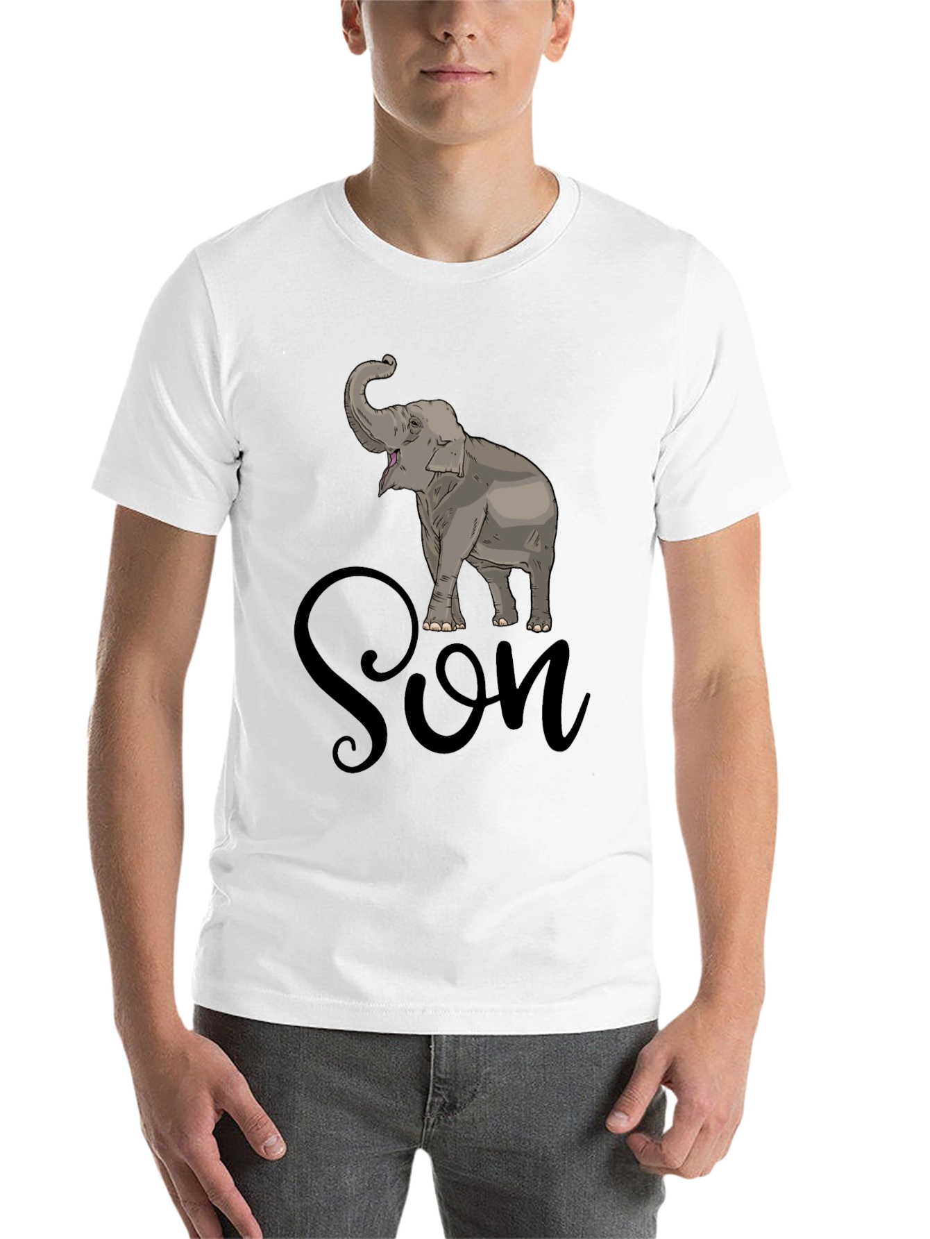 Black Elephant Son T-Shirt - Men's Graphic Tee view 14