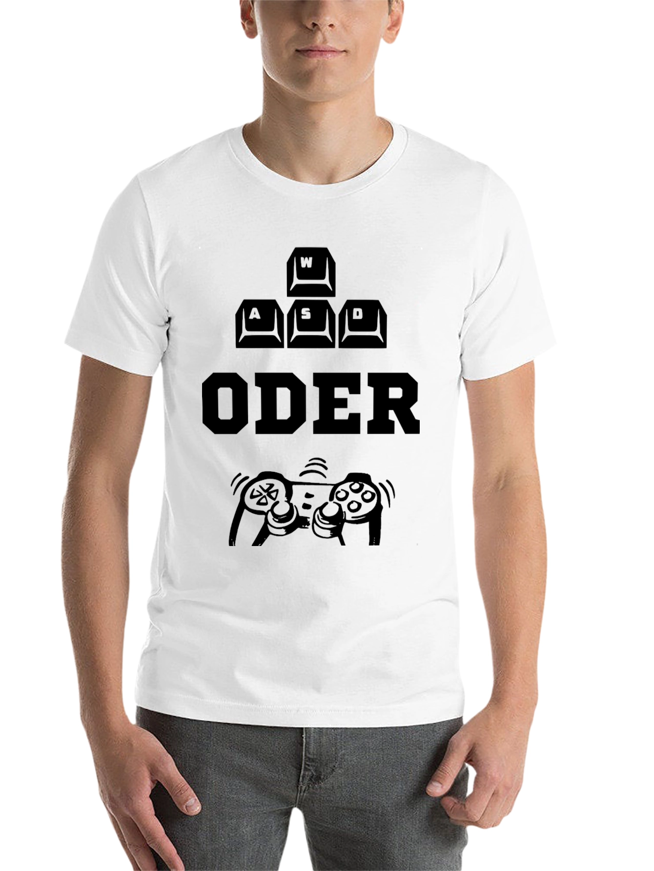 Black Gamer Mode T-Shirt - Black Graphic Tee view 14