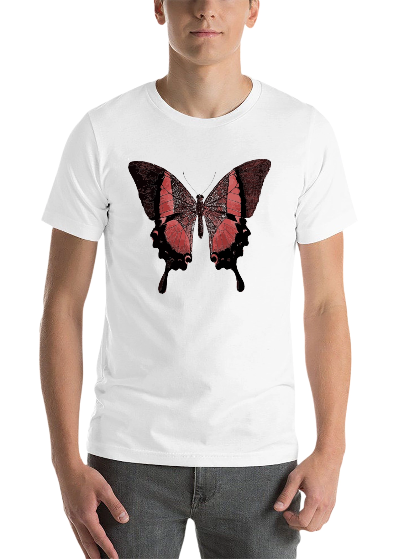 Black Butterfly Graphic Tee - Stylish Black T-Shirt view 14
