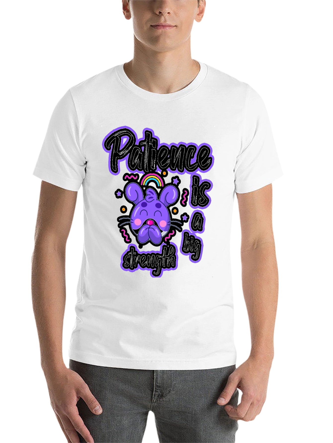 Black Patience is a Strength Graphic T-Shirt view 14