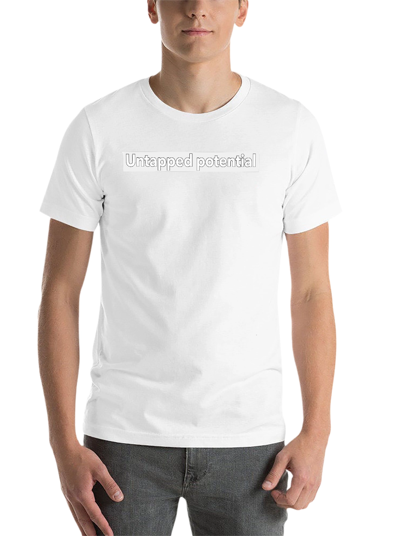 Black Untapped Potential Black T-Shirt - Unisex view 14