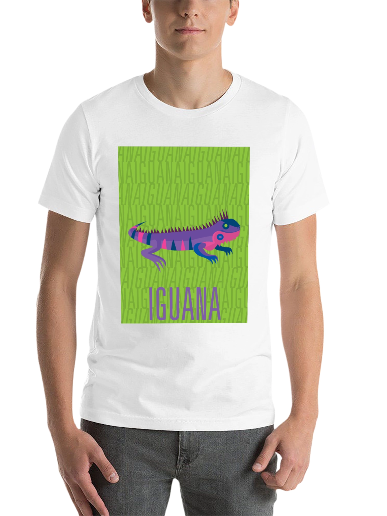 Black Iguana Graphic Print Black T-Shirt view 14