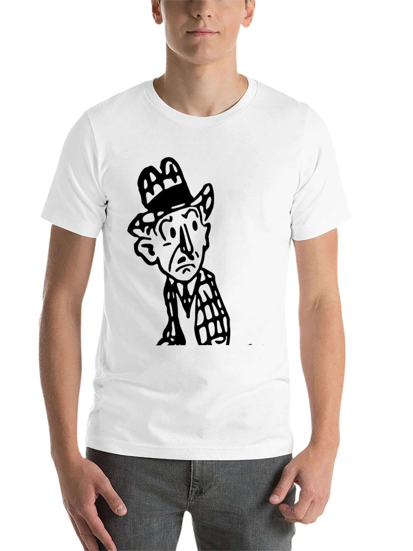 Black Noir Detective Graphic Tee - Classic Style view 14
