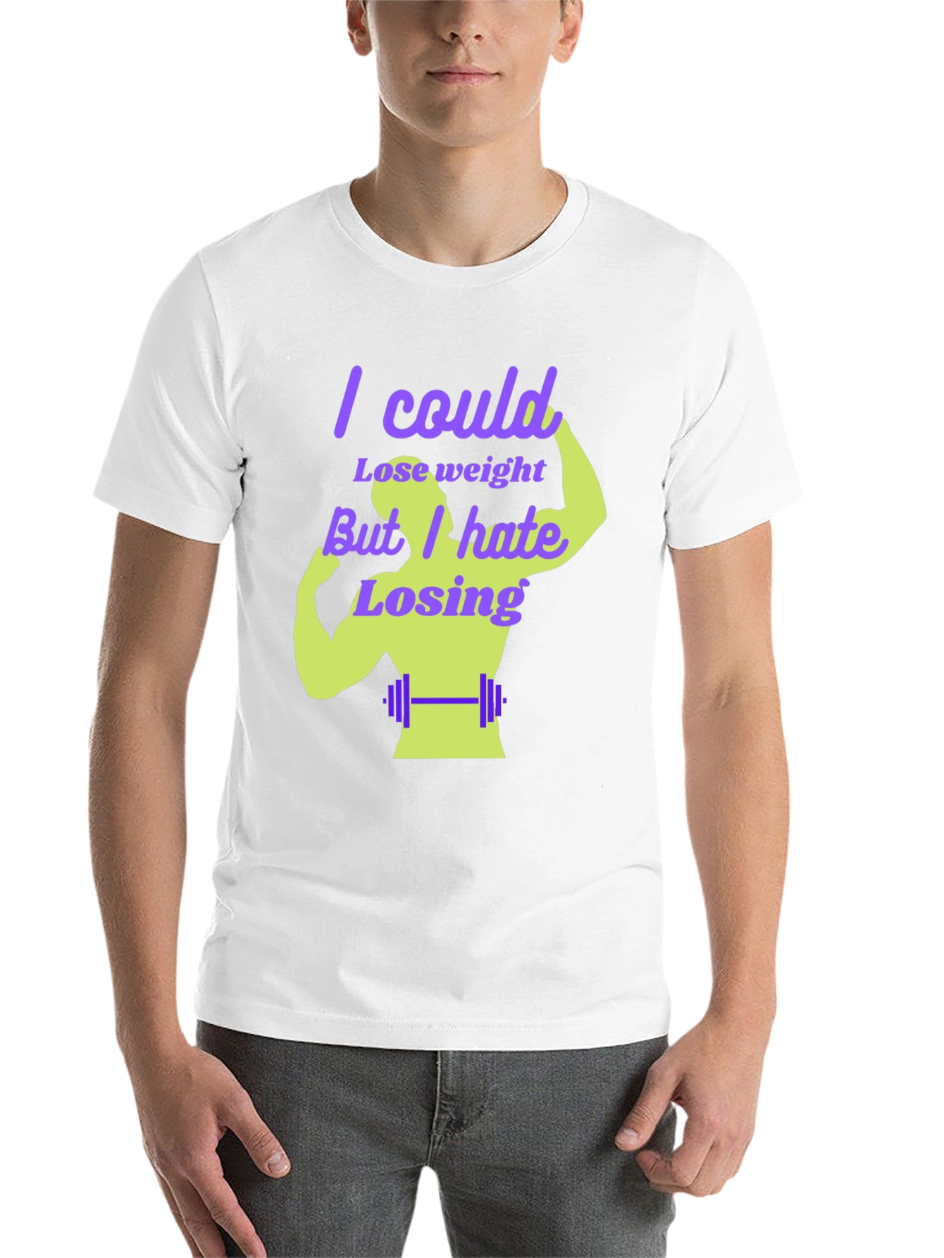 Black Funny Weightlifting T-Shirt - I Could Lose Weight view 14