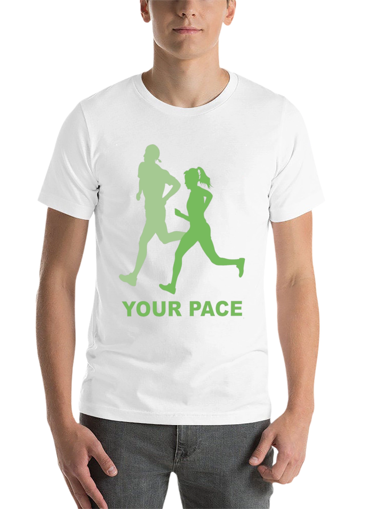 Your Pace Running T-Shirt - Unisex Athletic Design - 14