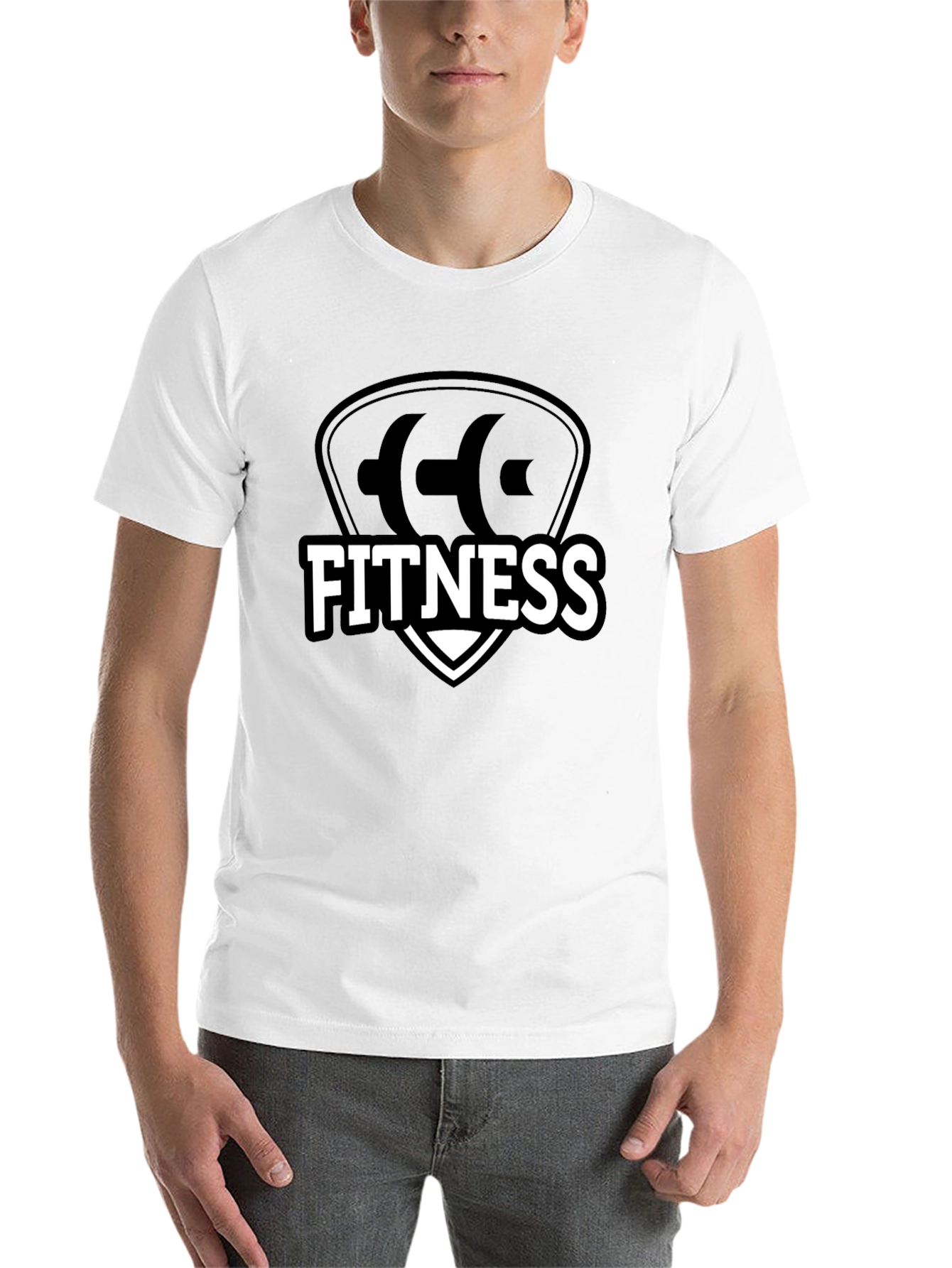 Black Fitness Black T-Shirt view 14
