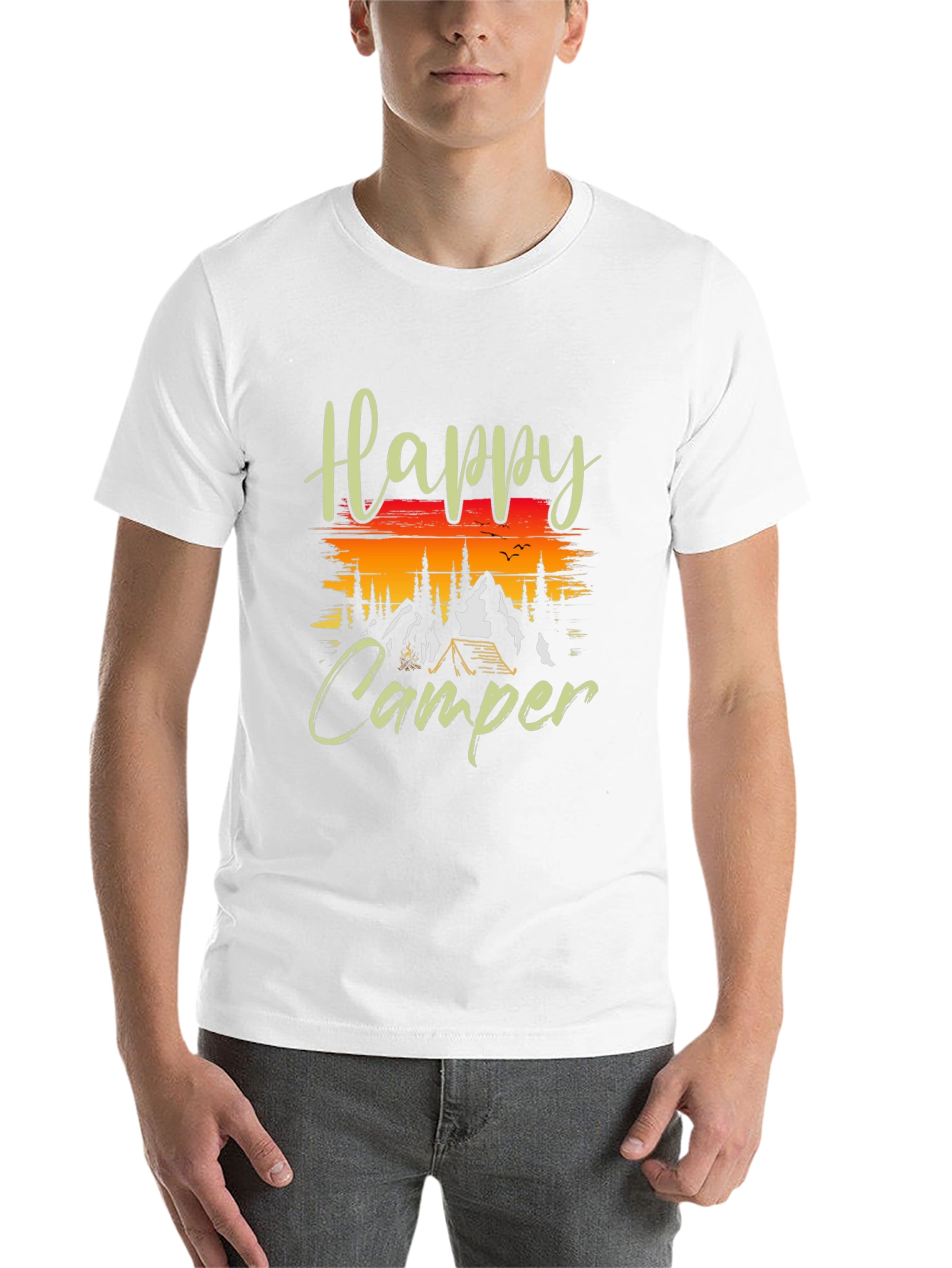 Black Happy Camper Graphic T-Shirt view 14