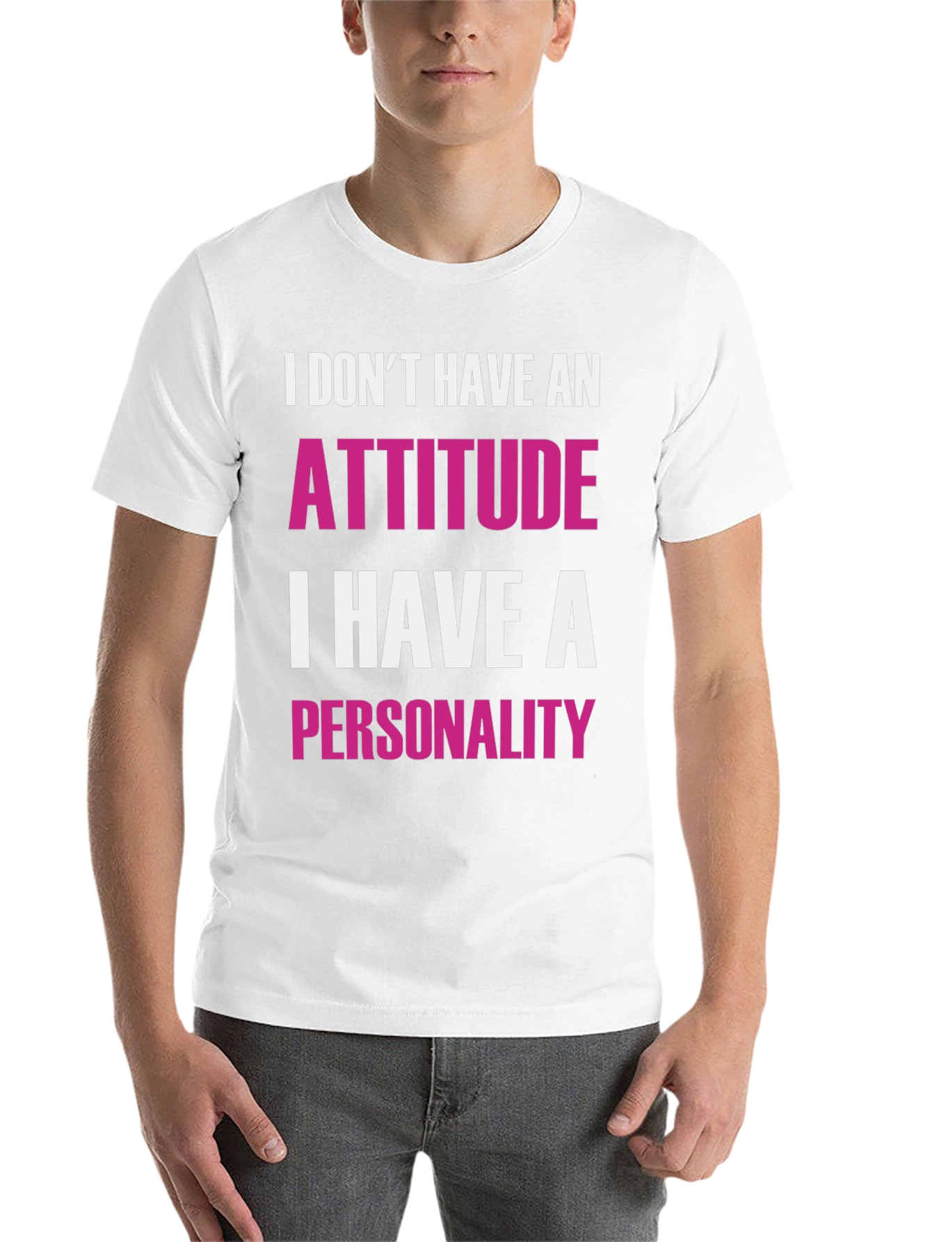 Black Funny Attitude Personality Graphic T-Shirt view 14