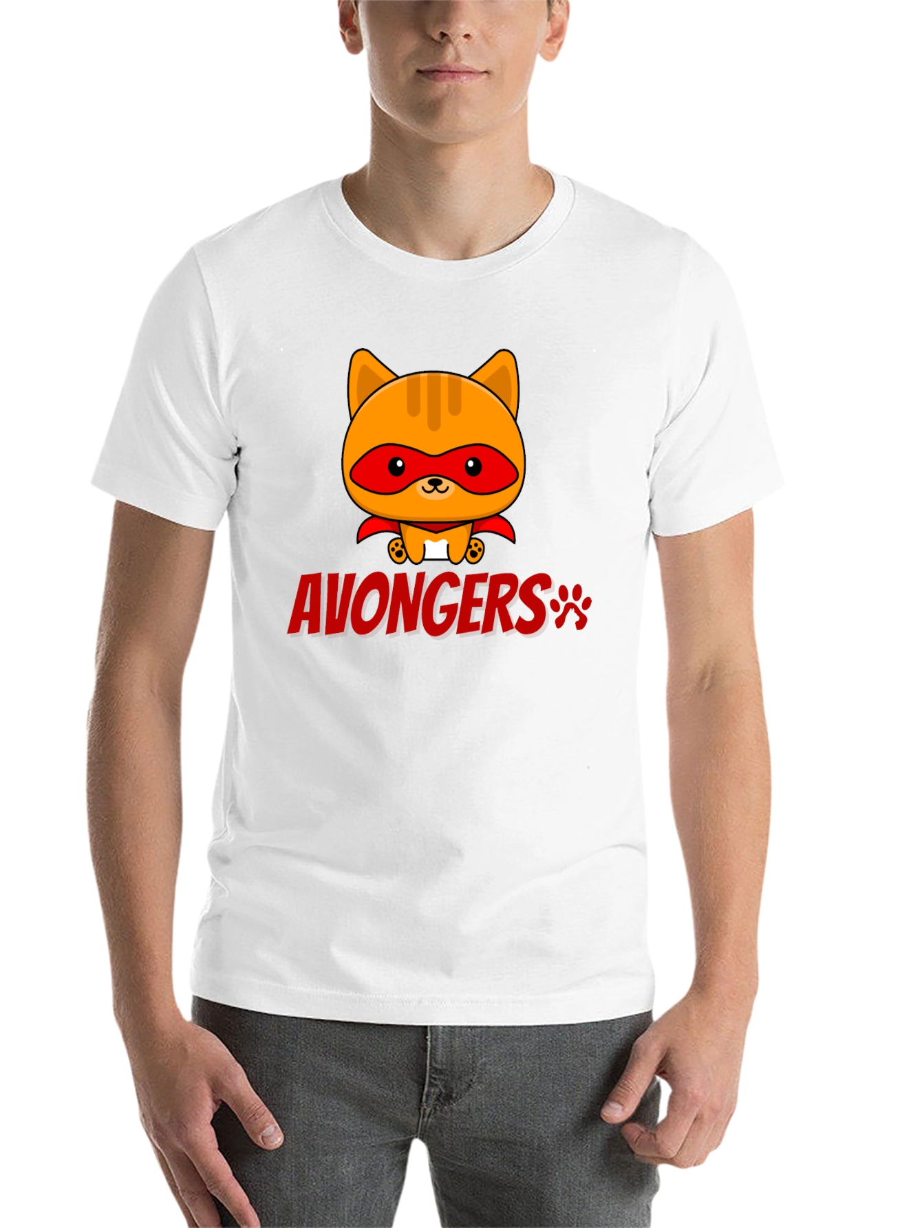 Black Avongers Cat Superhero T-Shirt  view 14