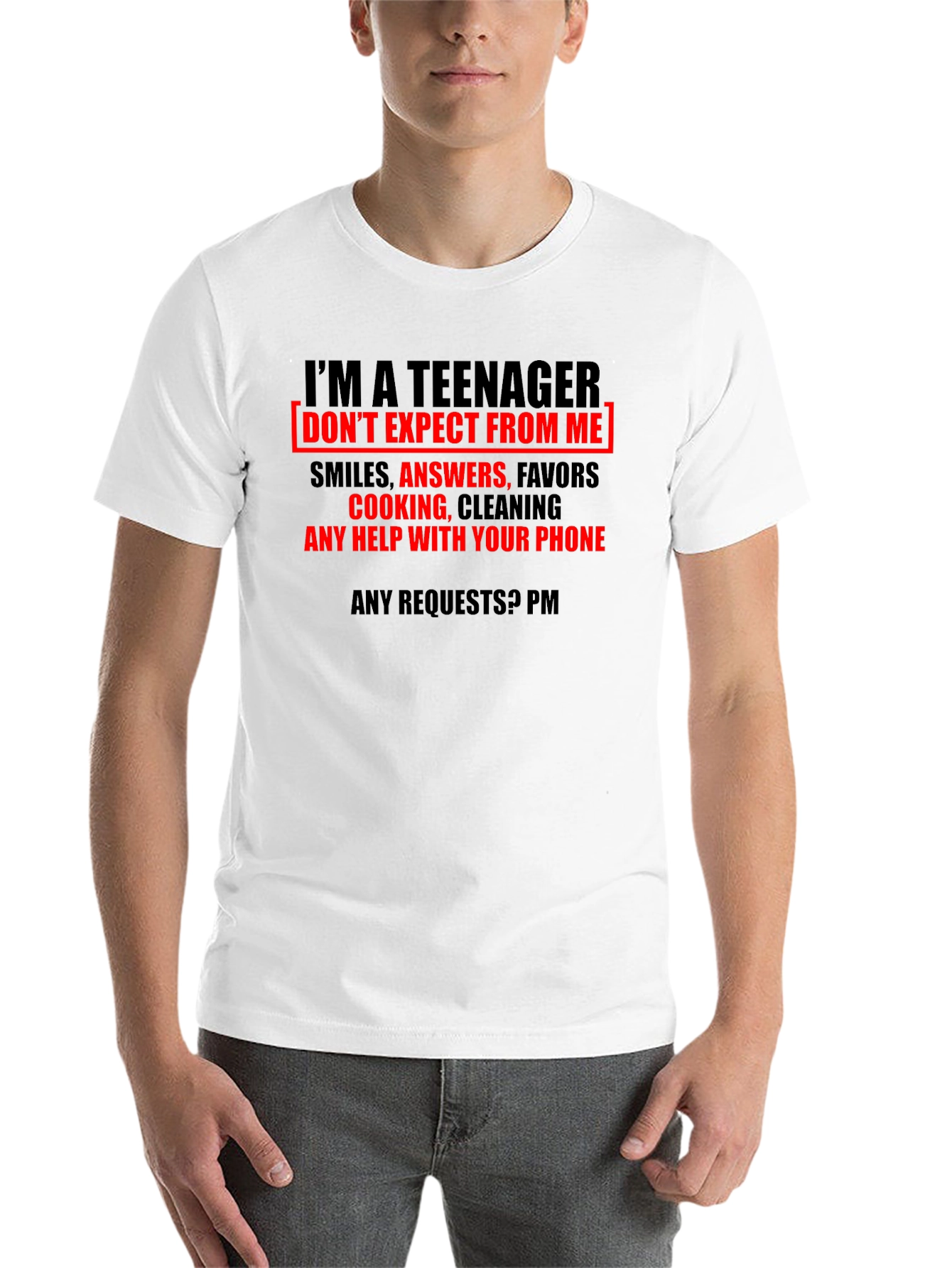 Black Teenager Funny Graphic T-Shirt view 14
