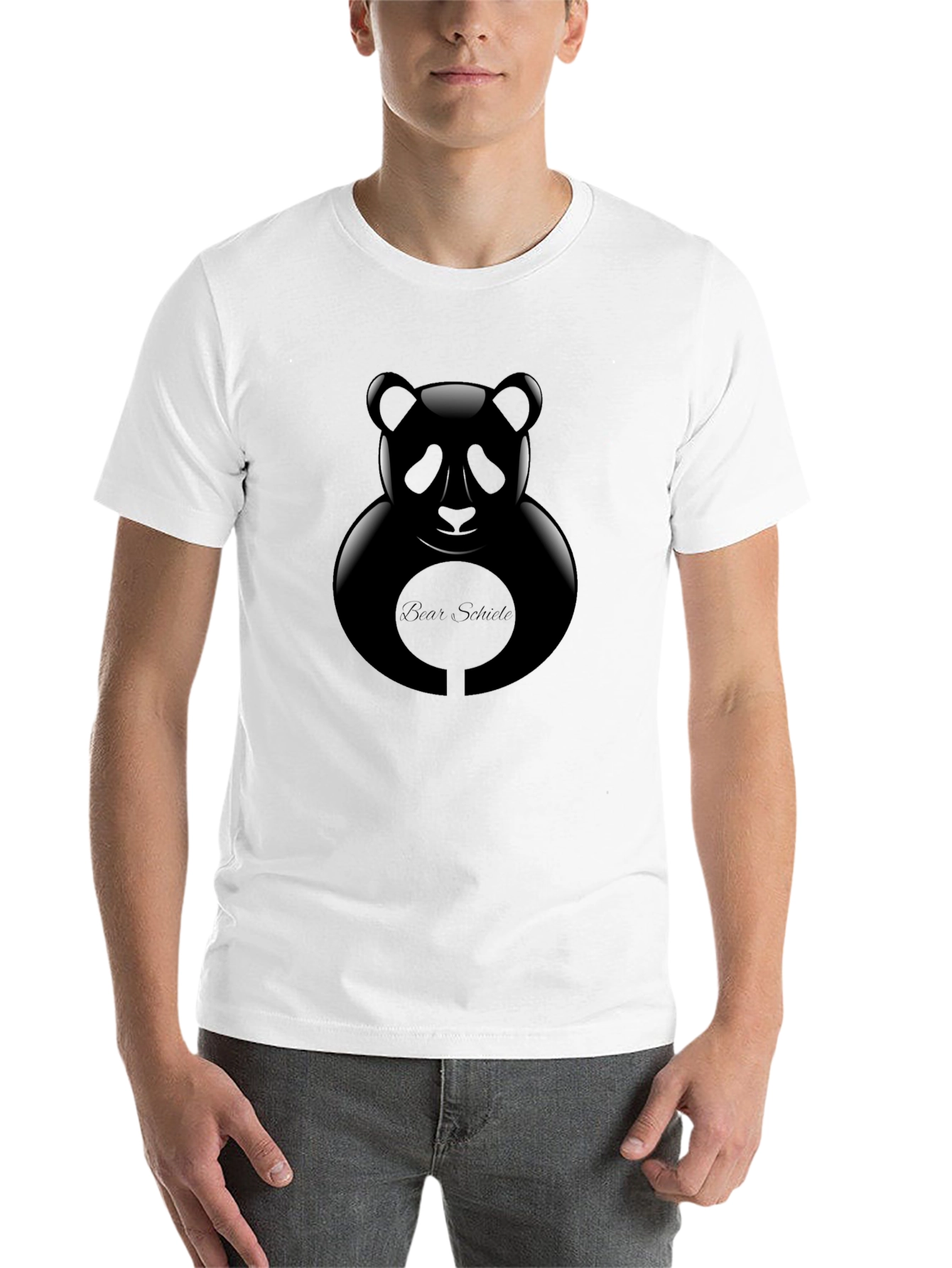 Black Black Bear Silhouette Graphic Tee - Stylish Comfort view 14