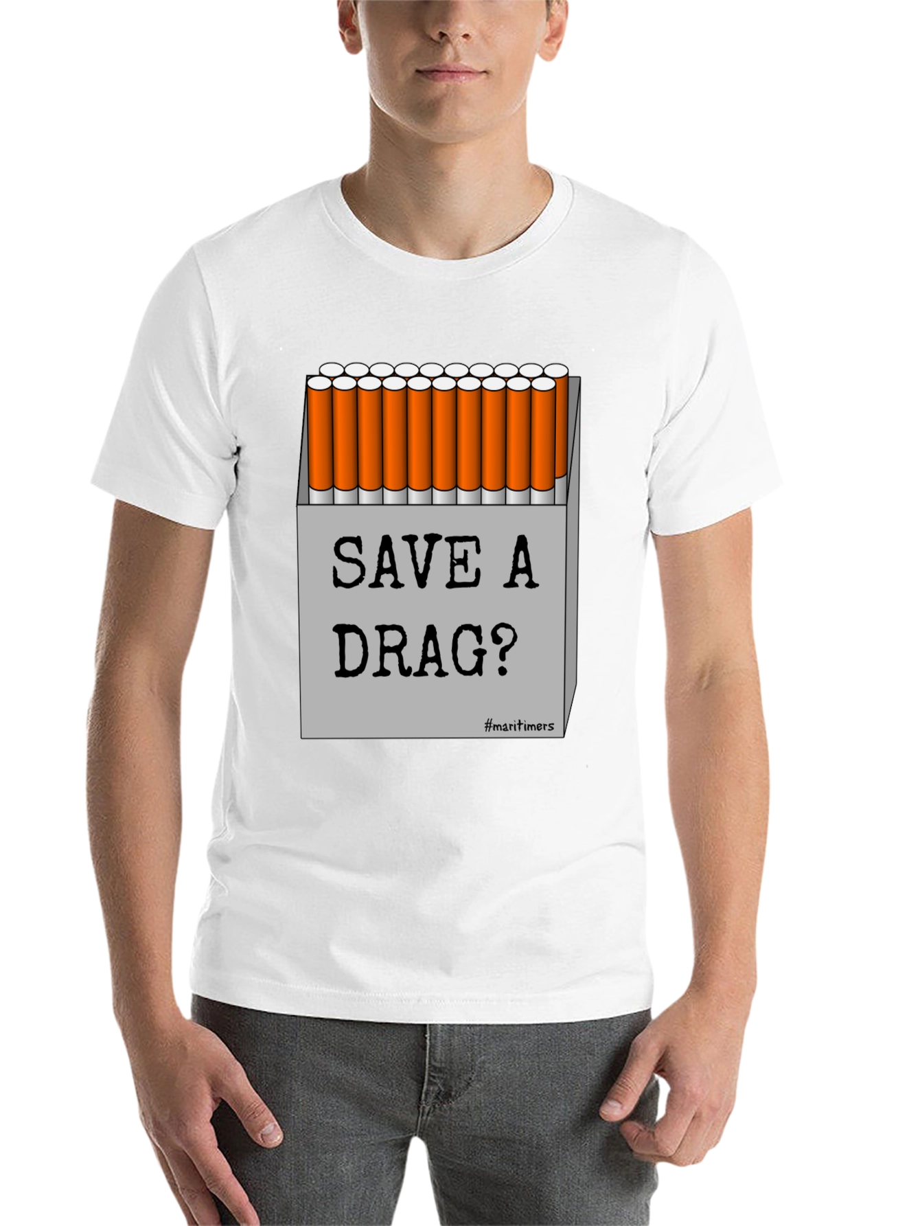 Black Save A Drag Graphic T-Shirt - Novelty Humor Tee view 14