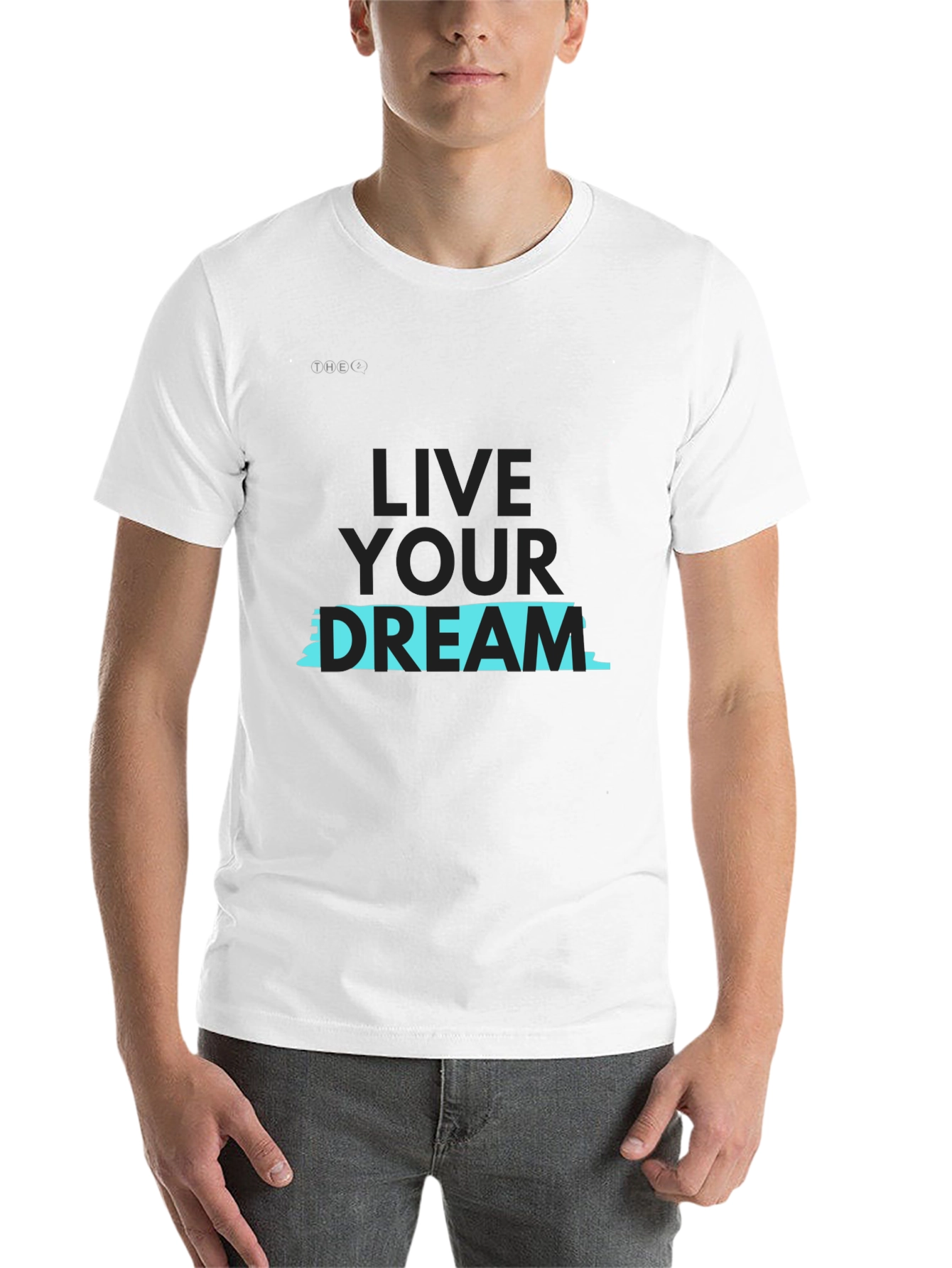 Black Live Your Dream Graphic Tee - Stylish Black T-Shirt view 14