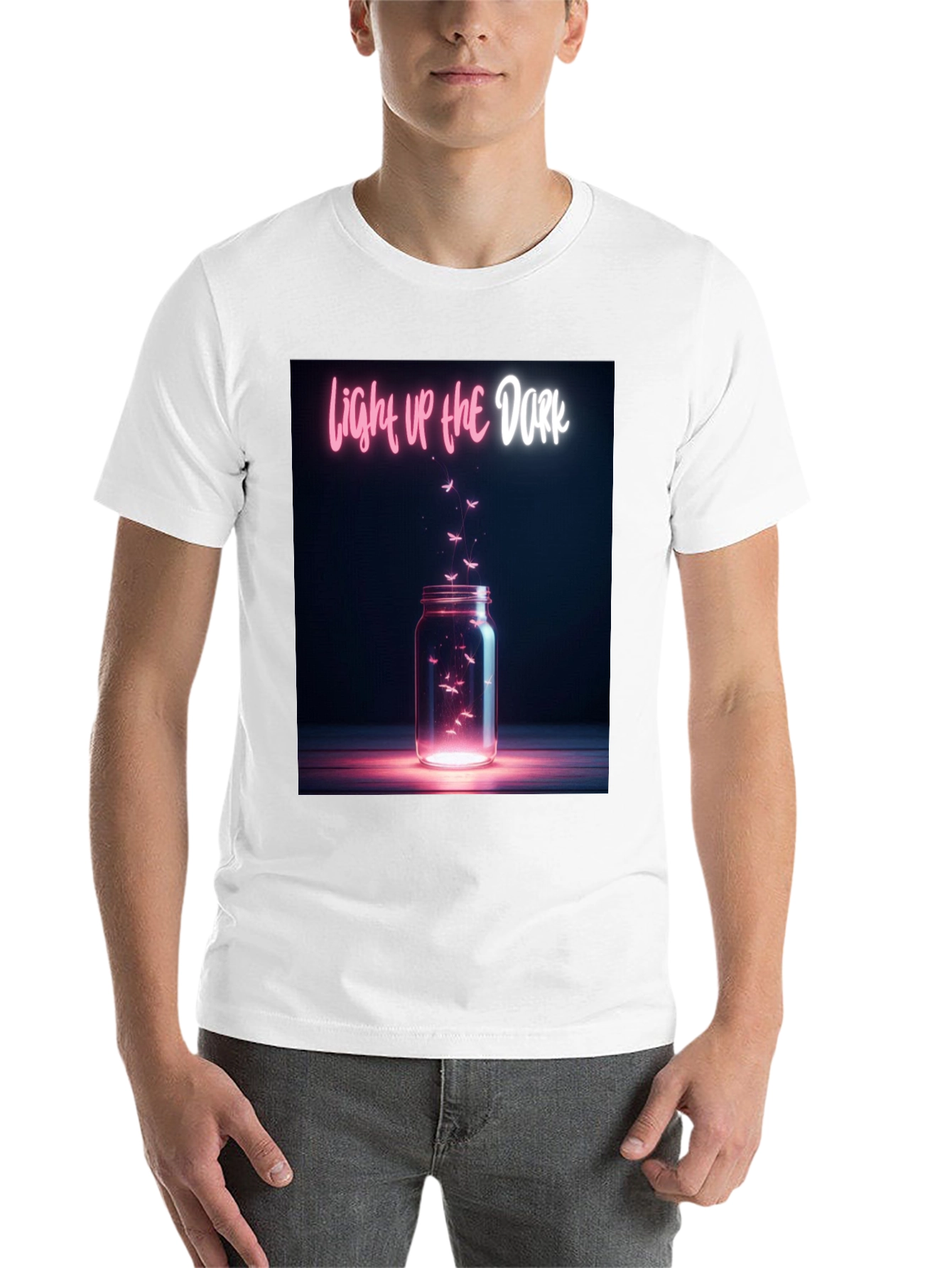 Black Light Up the Dark Graphic Tee view 14