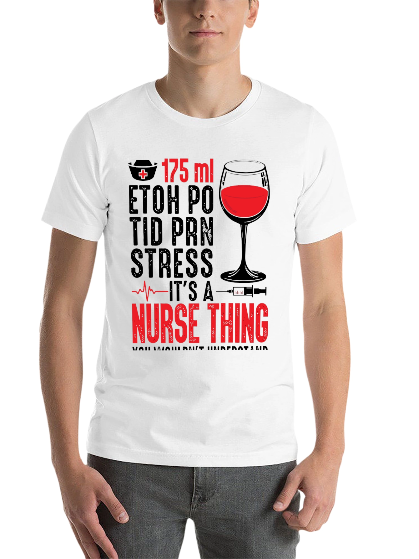 Black Nurse Thing Graphic T-Shirt view 14