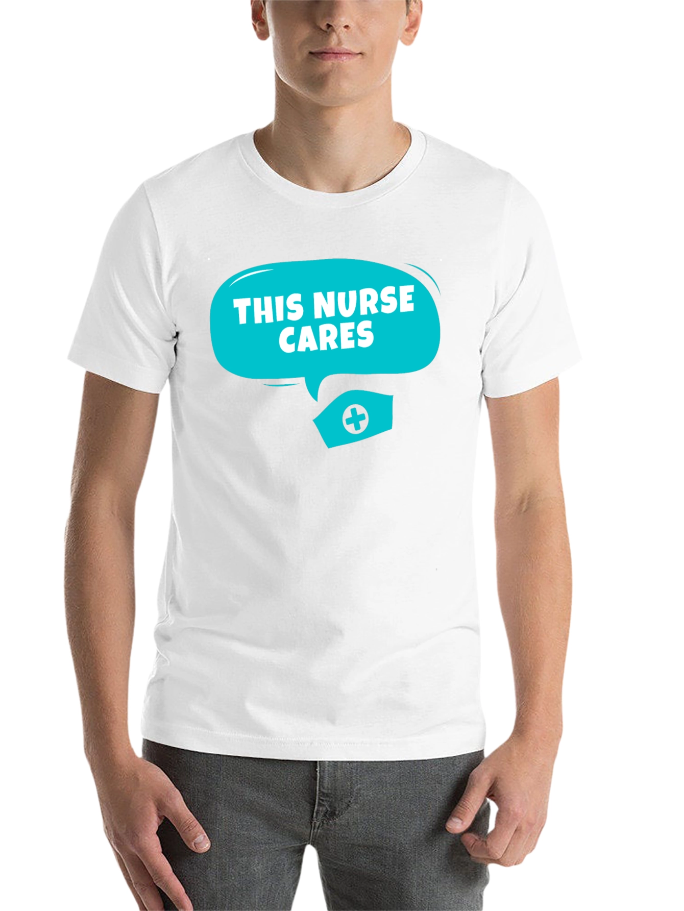 Black This Nurse Cares T-Shirt - Unisex view 14