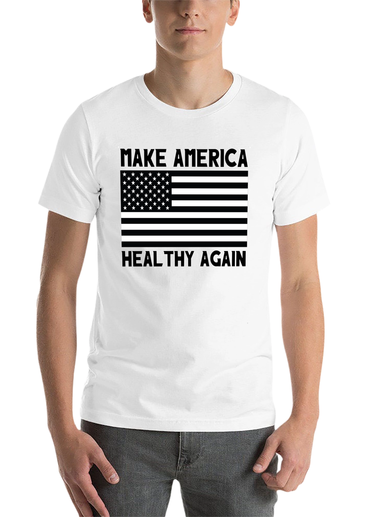 Black Make America Healthy Again Tee view 14