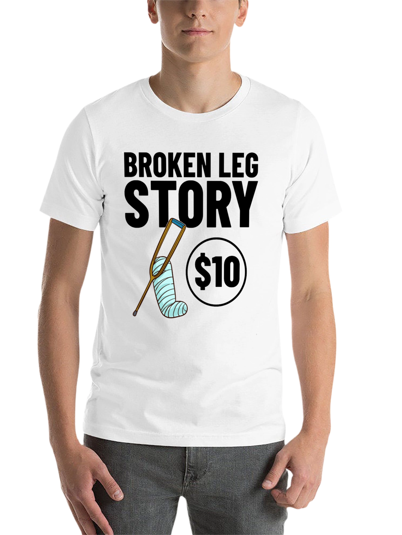 Black Broken Leg Story T-Shirt - $10 view 14