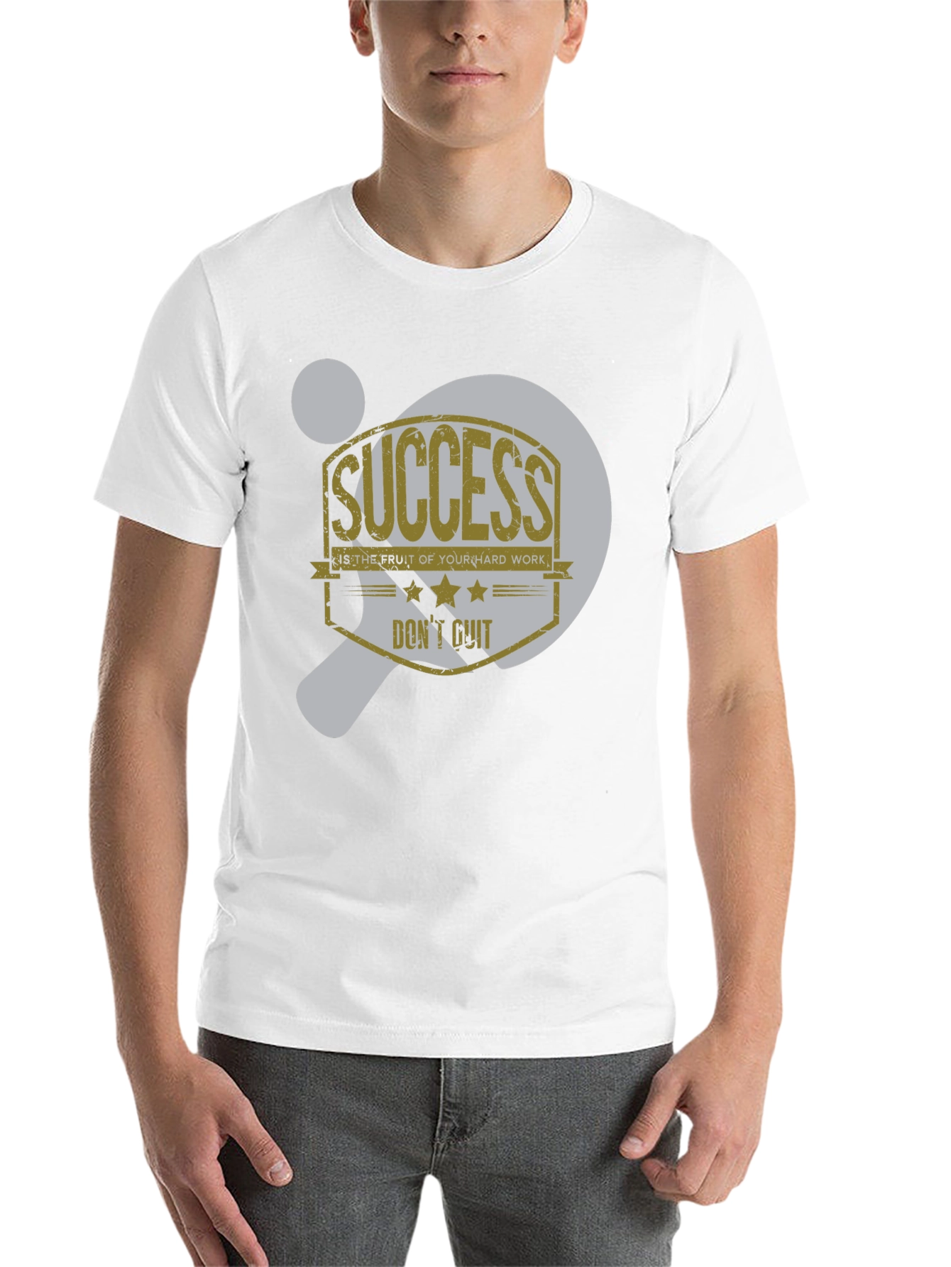 Black Success Motivational Graphic T-Shirt view 14